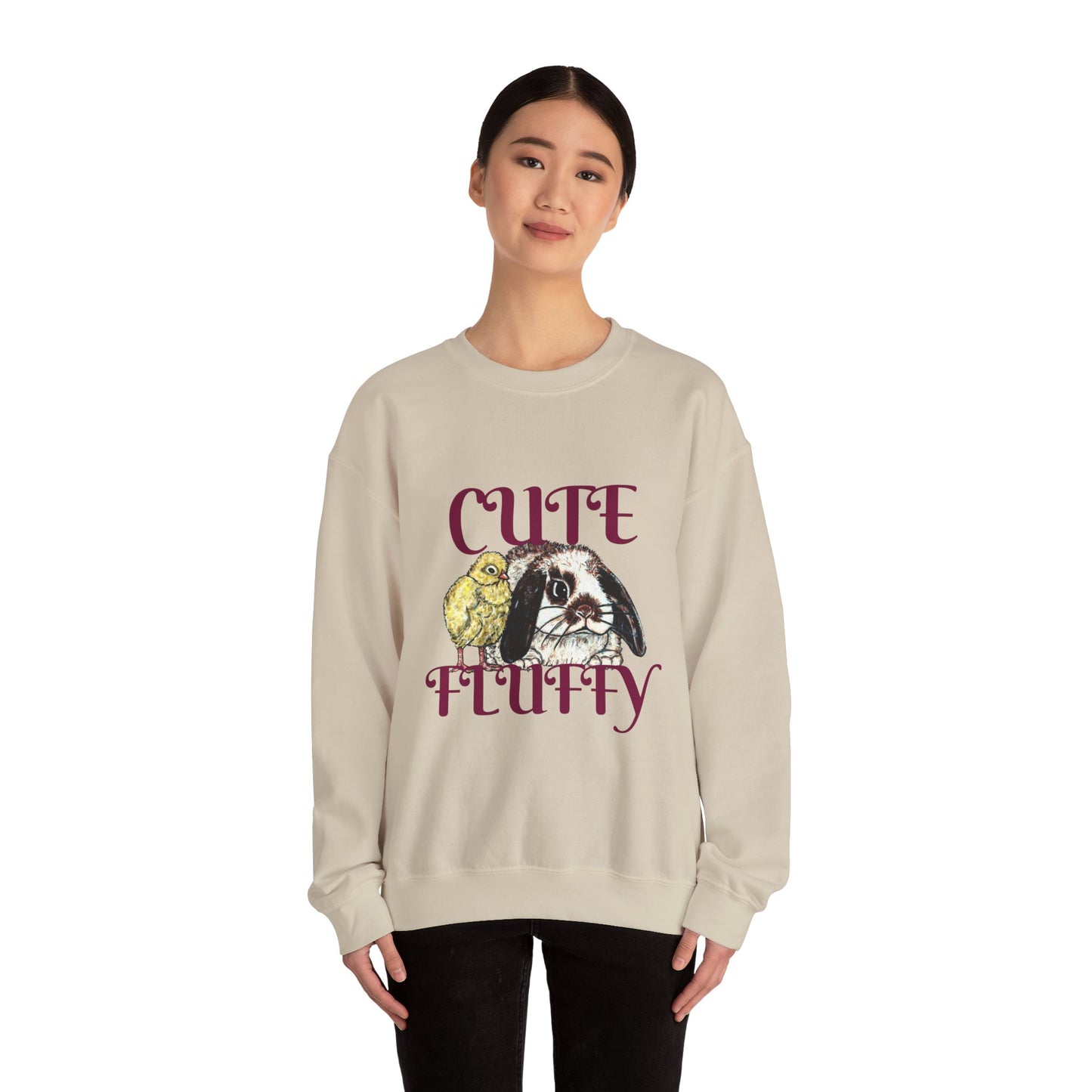 Cute and Fluffy Unisex Heavy Blend™ Crewneck Sweatshirt