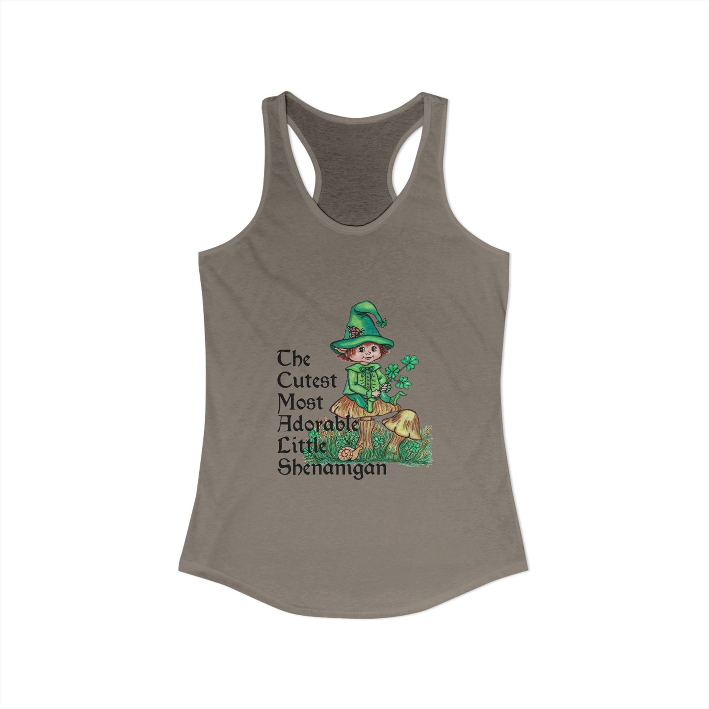 Cutest Leprechaun Women's Ideal Racerback Tank
