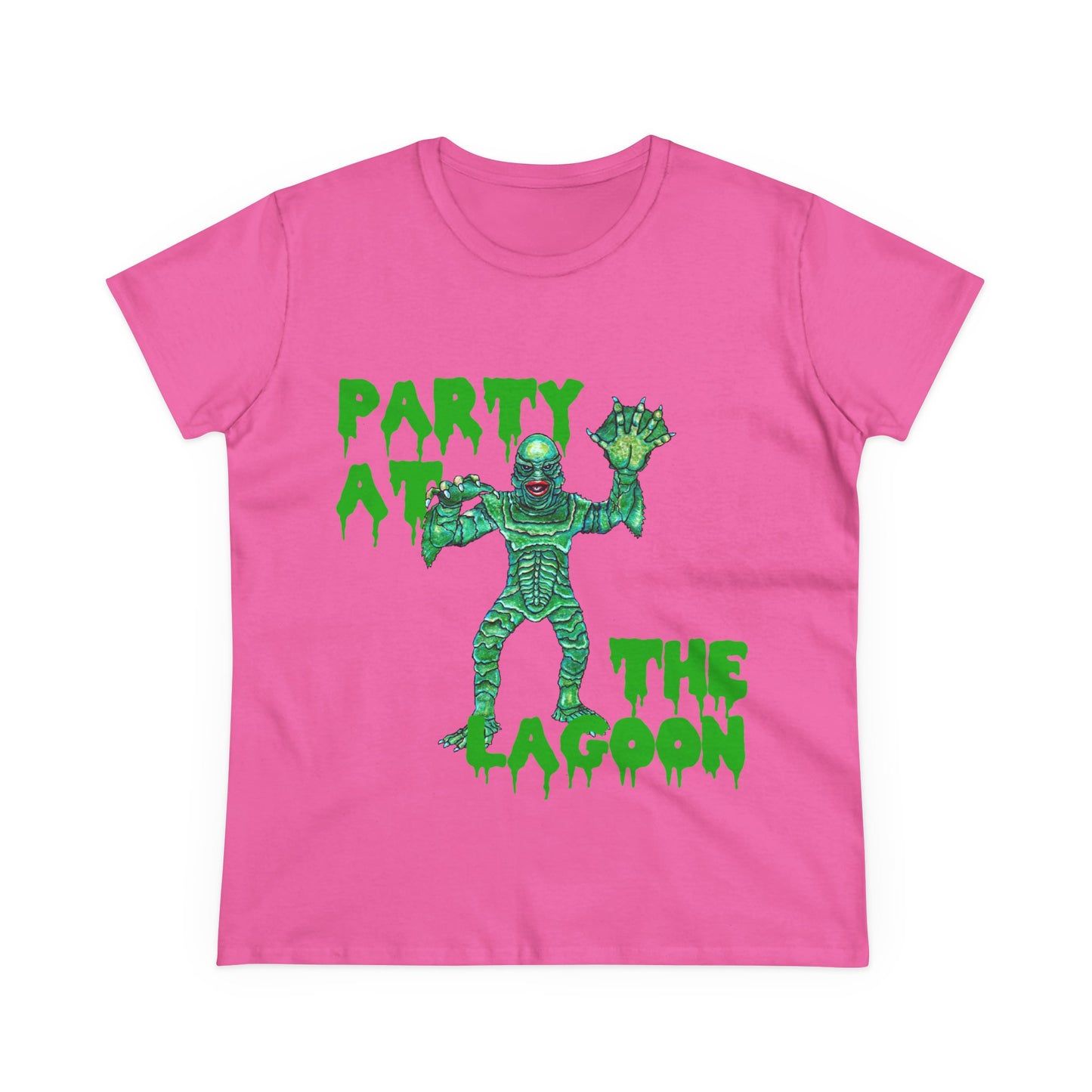 Party at the Lagoon Women's Midweight Cotton Tee