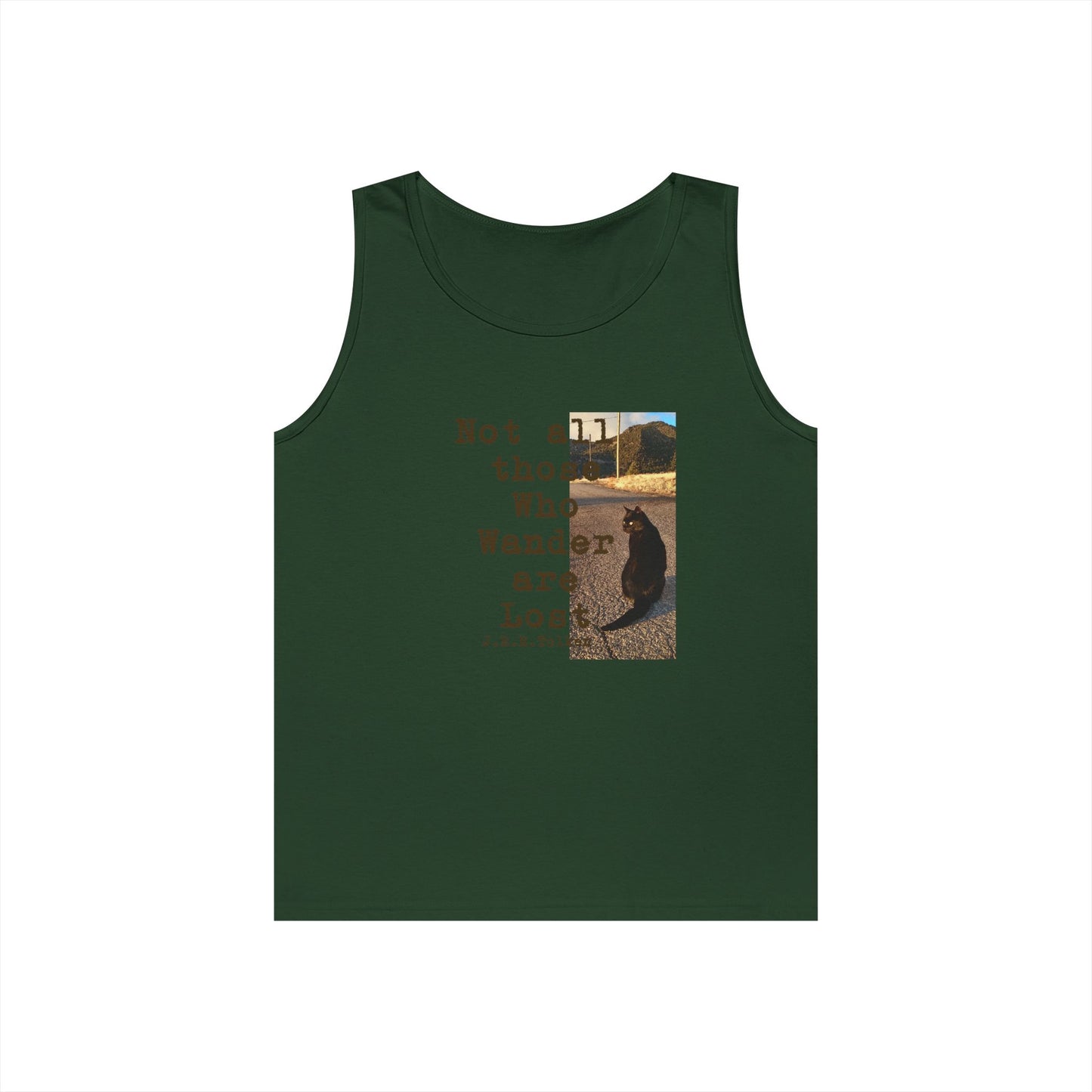 Wandering Kitty Unisex Heavy Cotton Tank Top