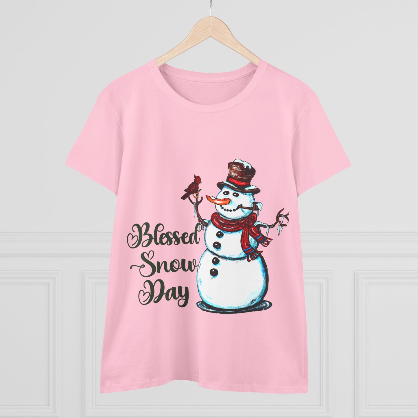 Blessed Snow Day Women's Midweight Cotton Tee