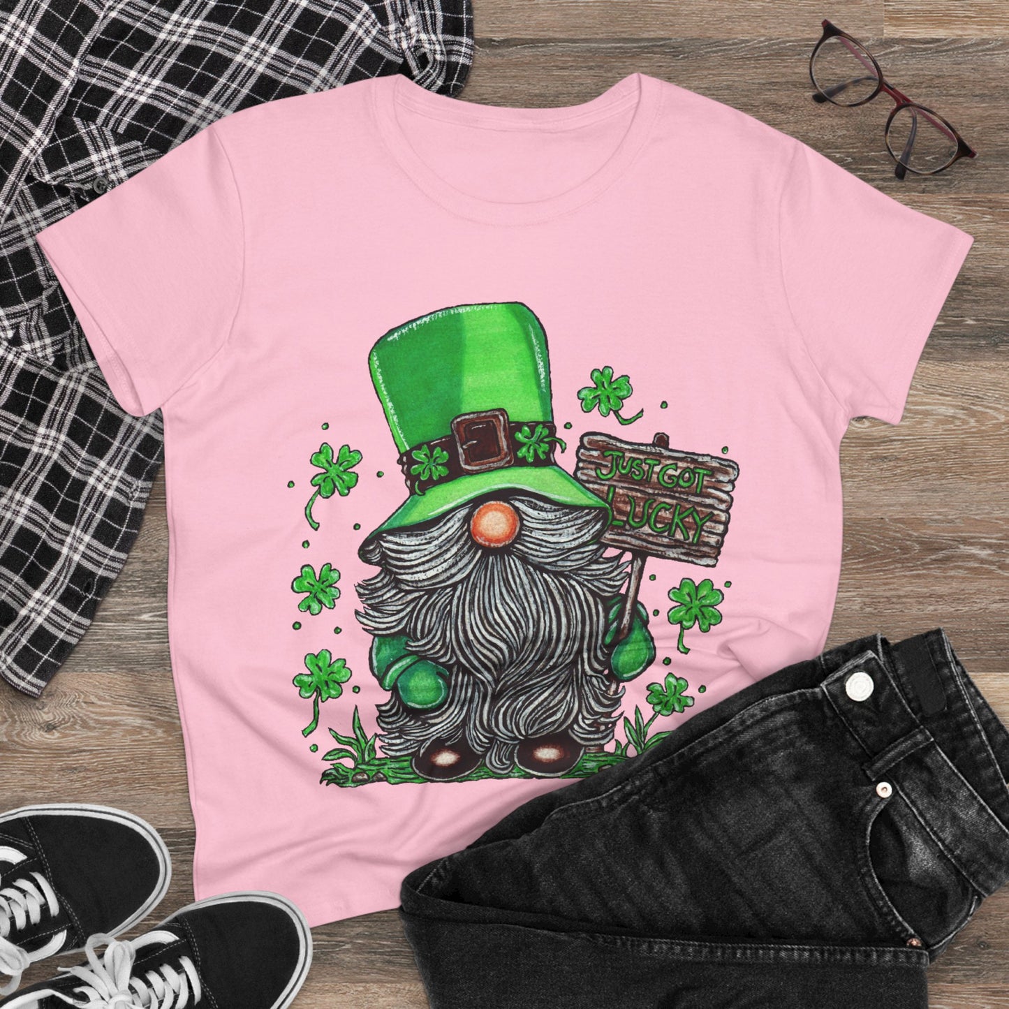 Gnomish Leprechaun Women's Midweight Cotton Tee