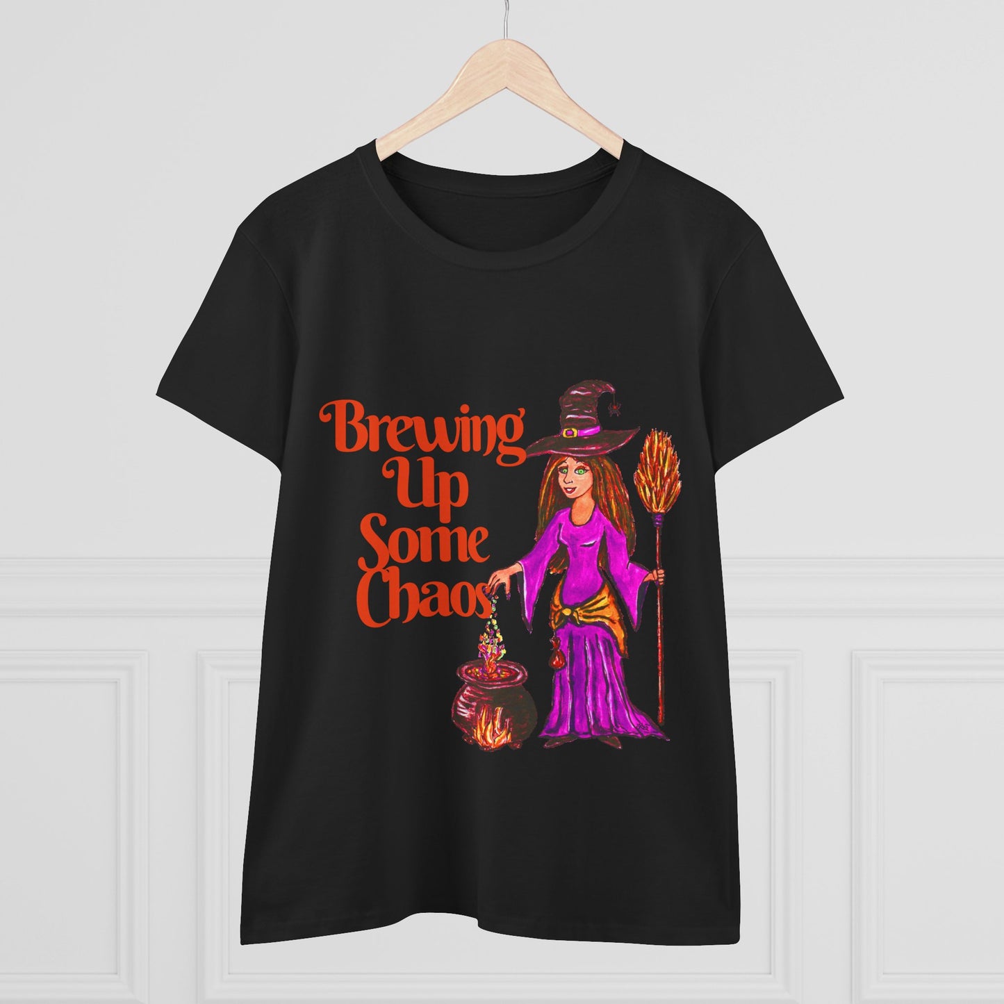 Brewing Up Some Chaos Women's Midweight Cotton Tee