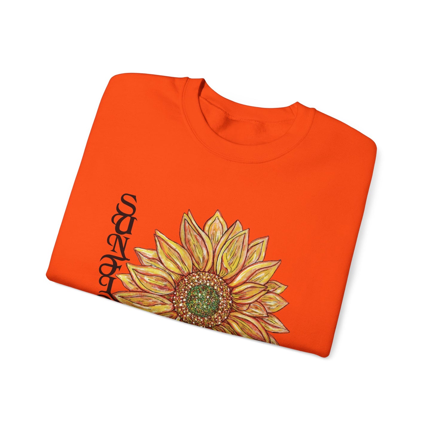 Sunflower and Happiness Unisex Heavy Blend™ Crewneck Sweatshirt