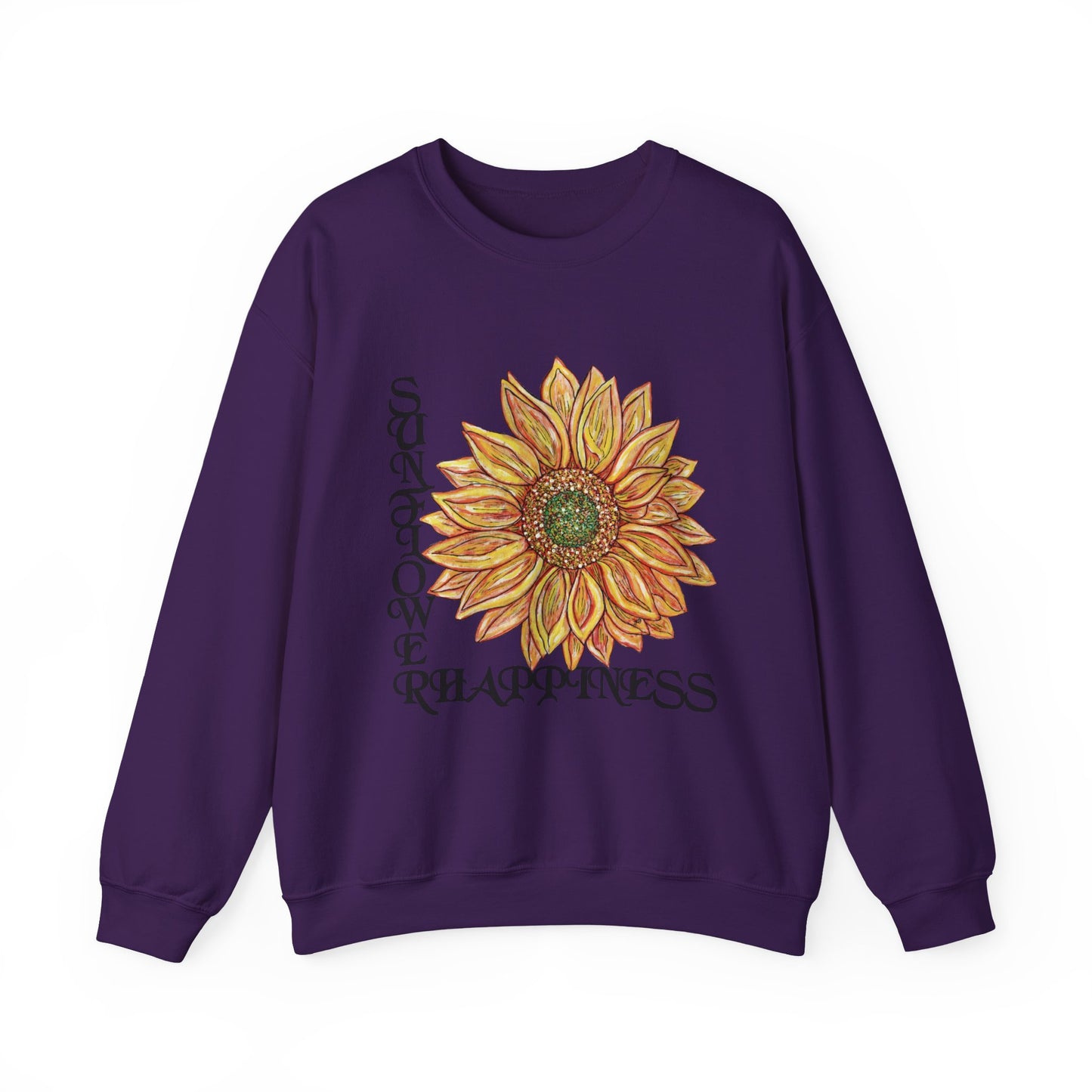 Sunflower and Happiness Unisex Heavy Blend™ Crewneck Sweatshirt