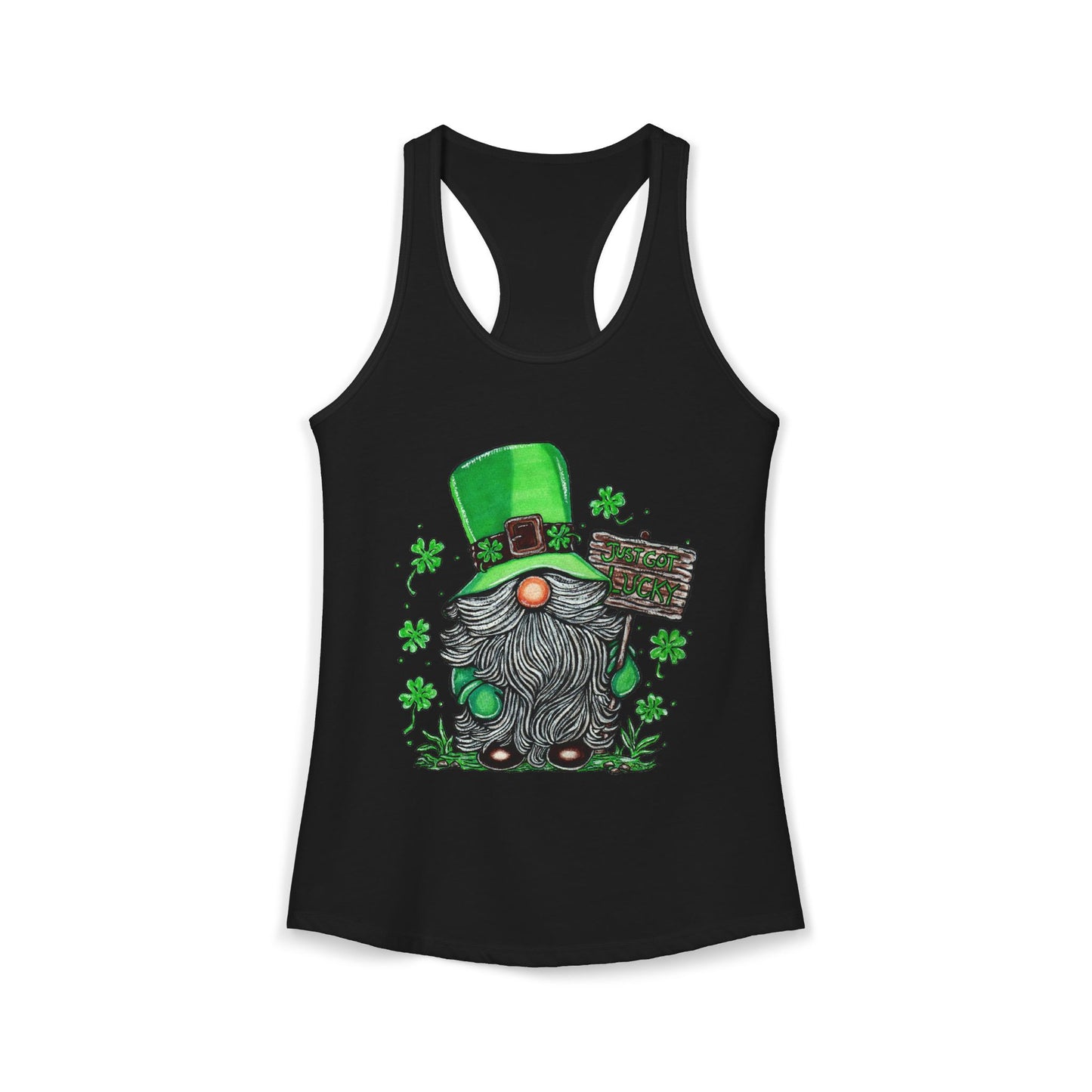 Gnomish Leprechaun Women's Ideal Racerback Tank