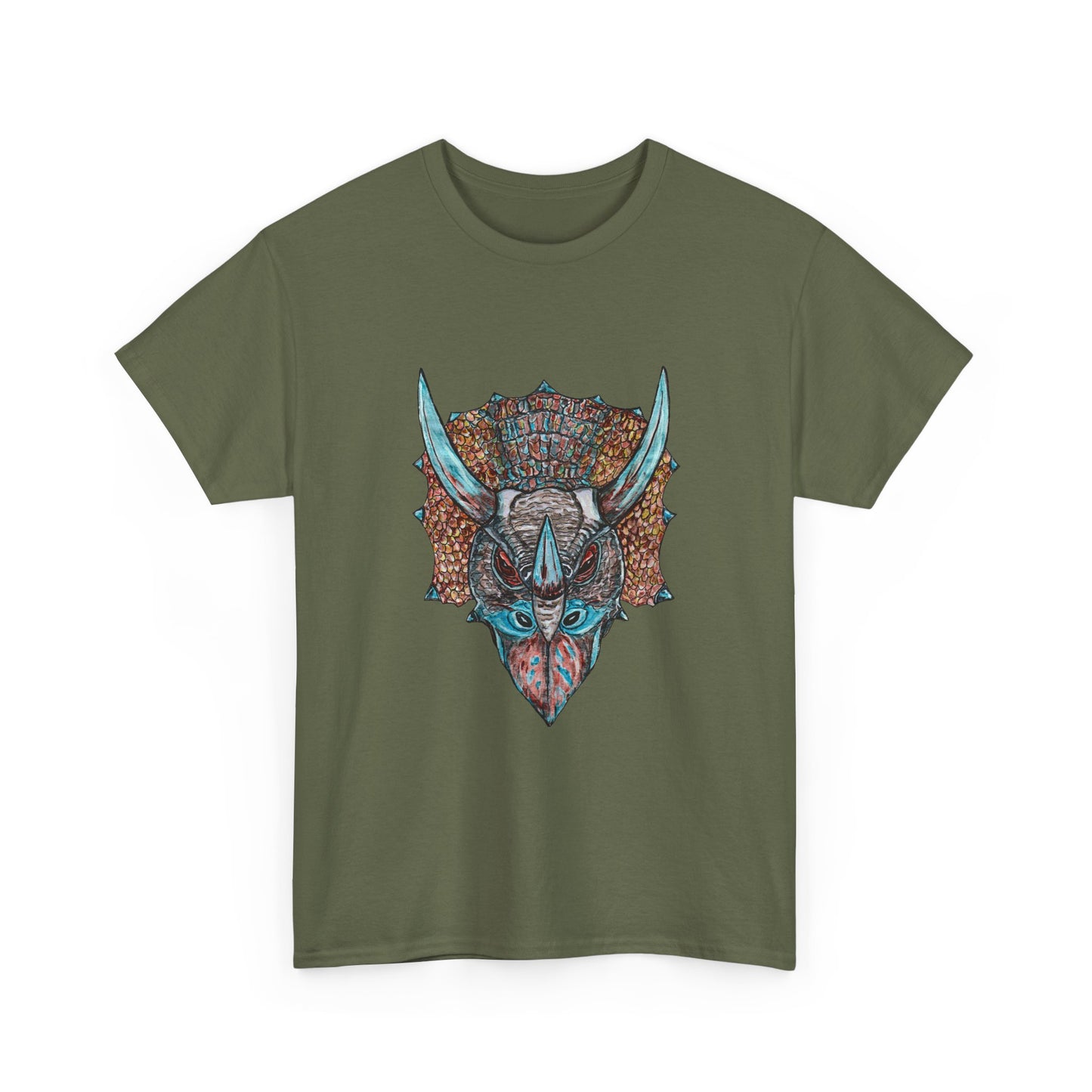 Triceratops Unisex Heavy Cotton Tee