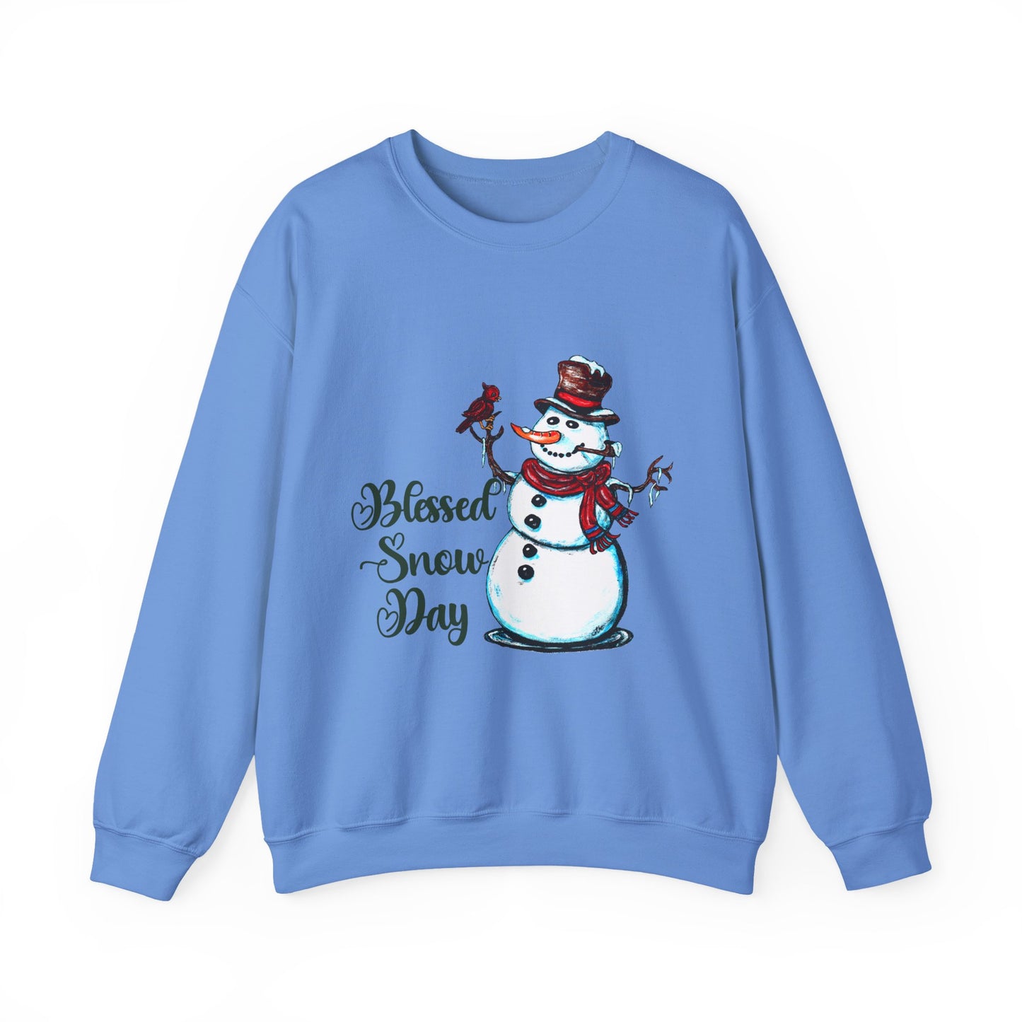 Blessed Snow Day Unisex Heavy Blend™ Crewneck Sweatshirt