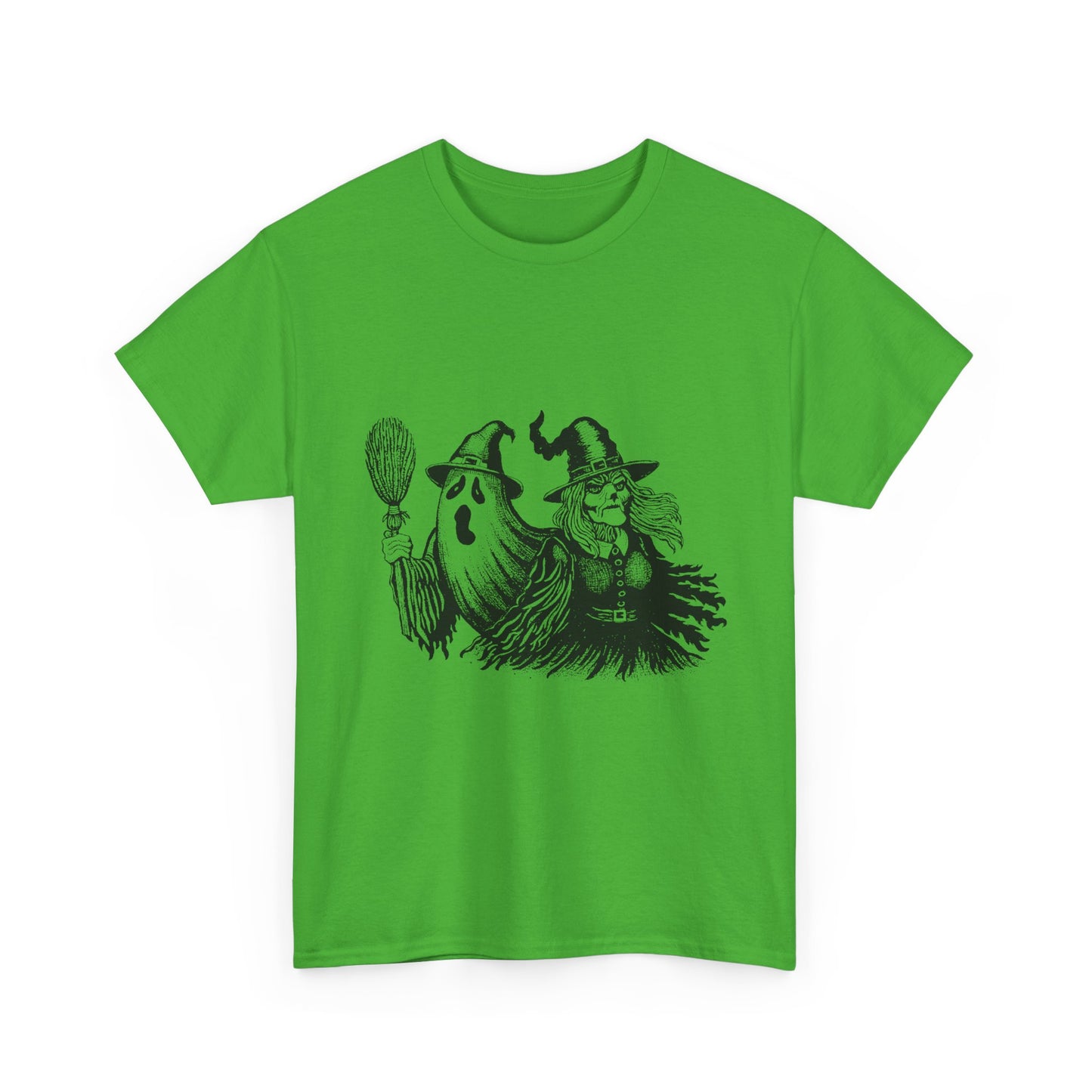 Ghost and Witch Unisex Heavy Cotton Tee