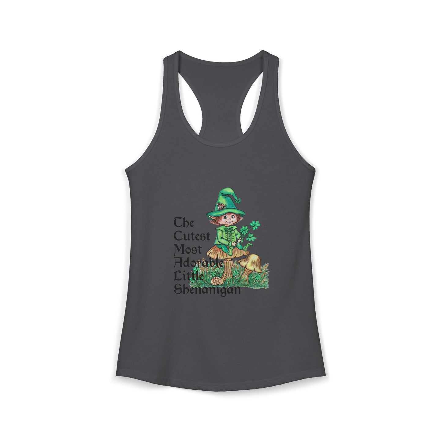 Cutest Leprechaun Women's Ideal Racerback Tank