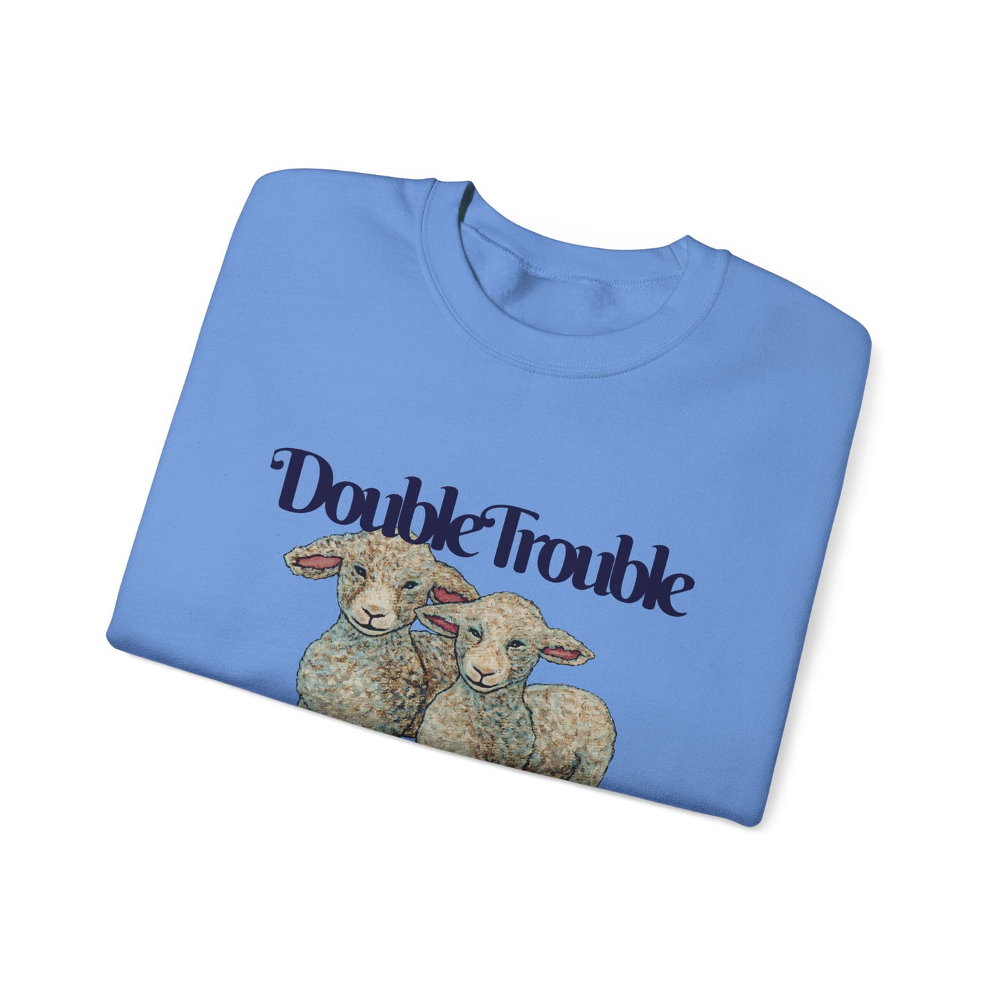 Double Trouble Double Fun Unisex Heavy Blend™ Crewneck Sweatshirt