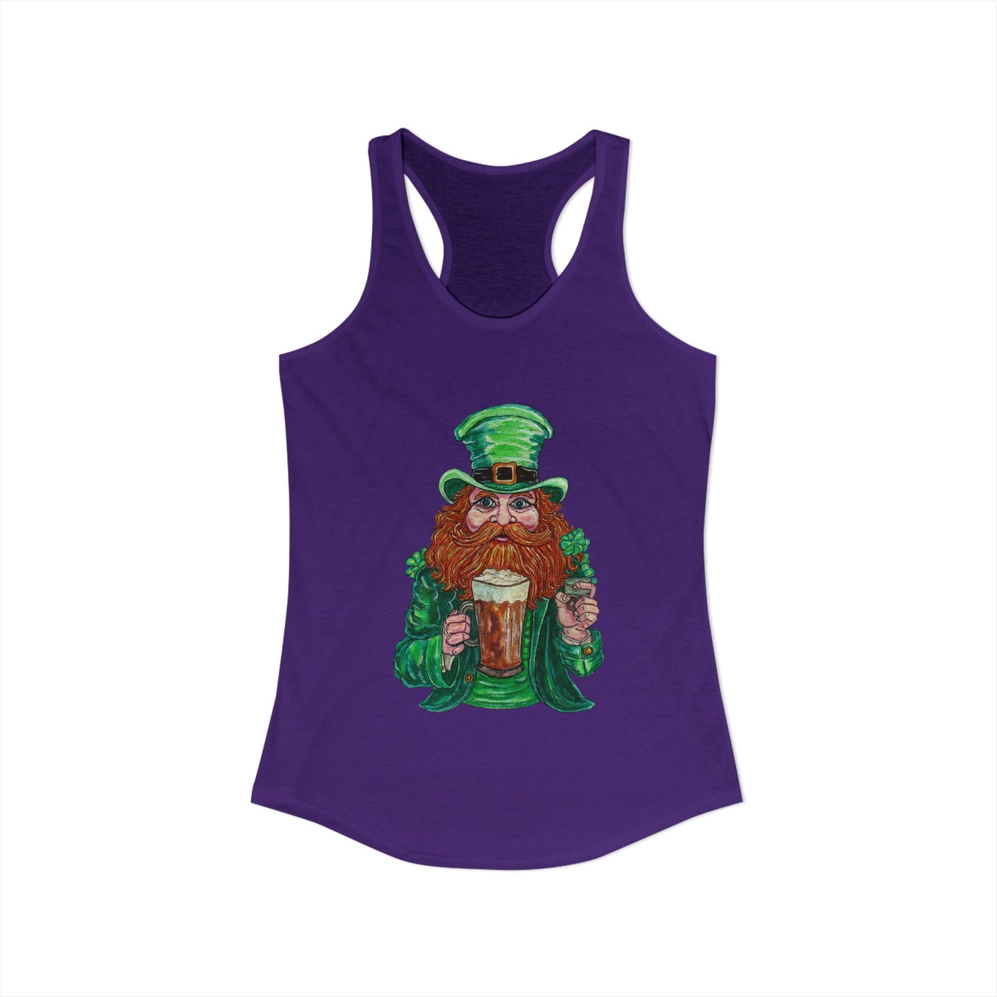 Drunken Leprechaun Women's Ideal Racerback Tank