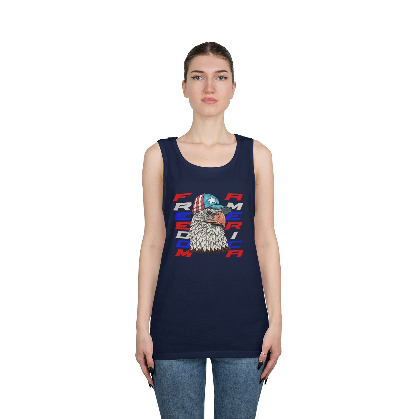 Freedom America Unisex Heavy Cotton Tank Top