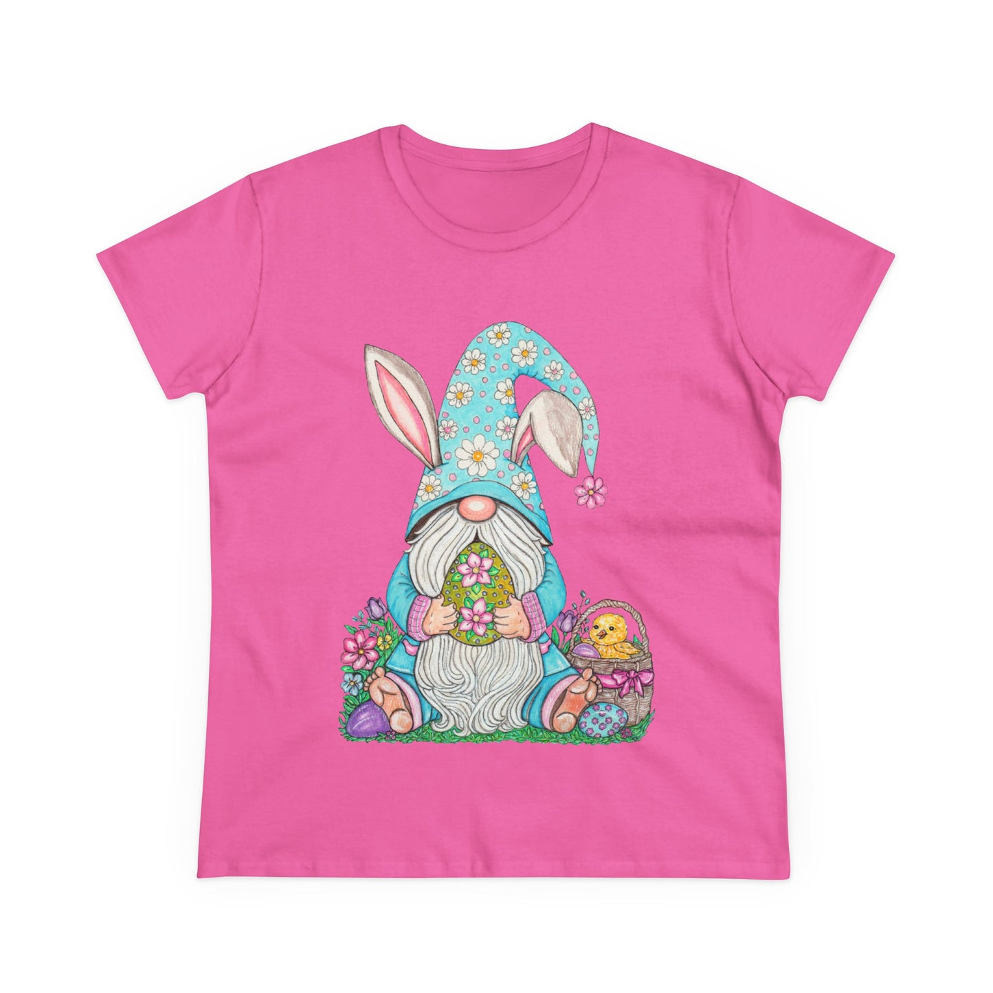 Easter Gnome Women's Midweight Cotton Tee