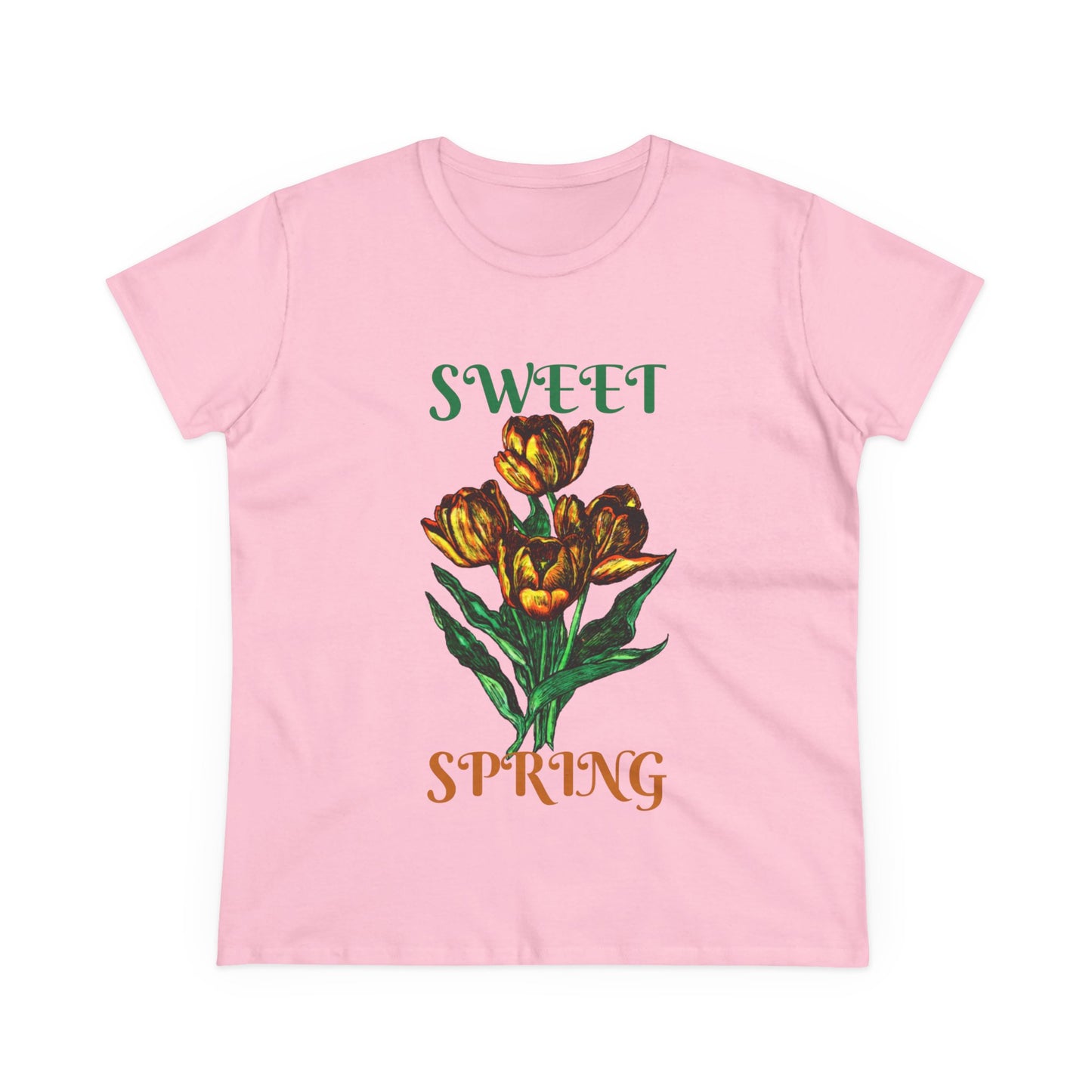 Sweet Spring Women's Midweight Cotton Tee