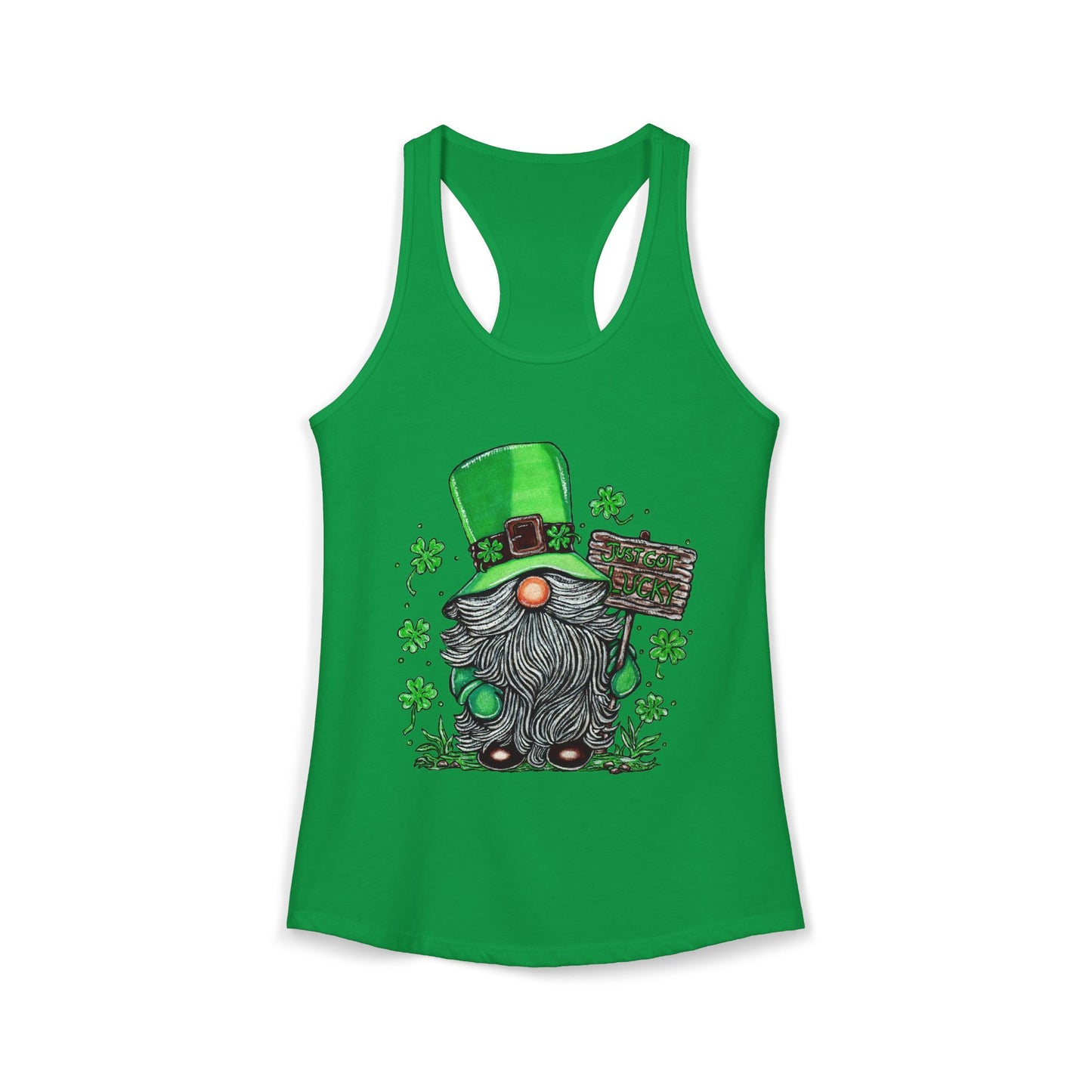 Gnomish Leprechaun Women's Ideal Racerback Tank