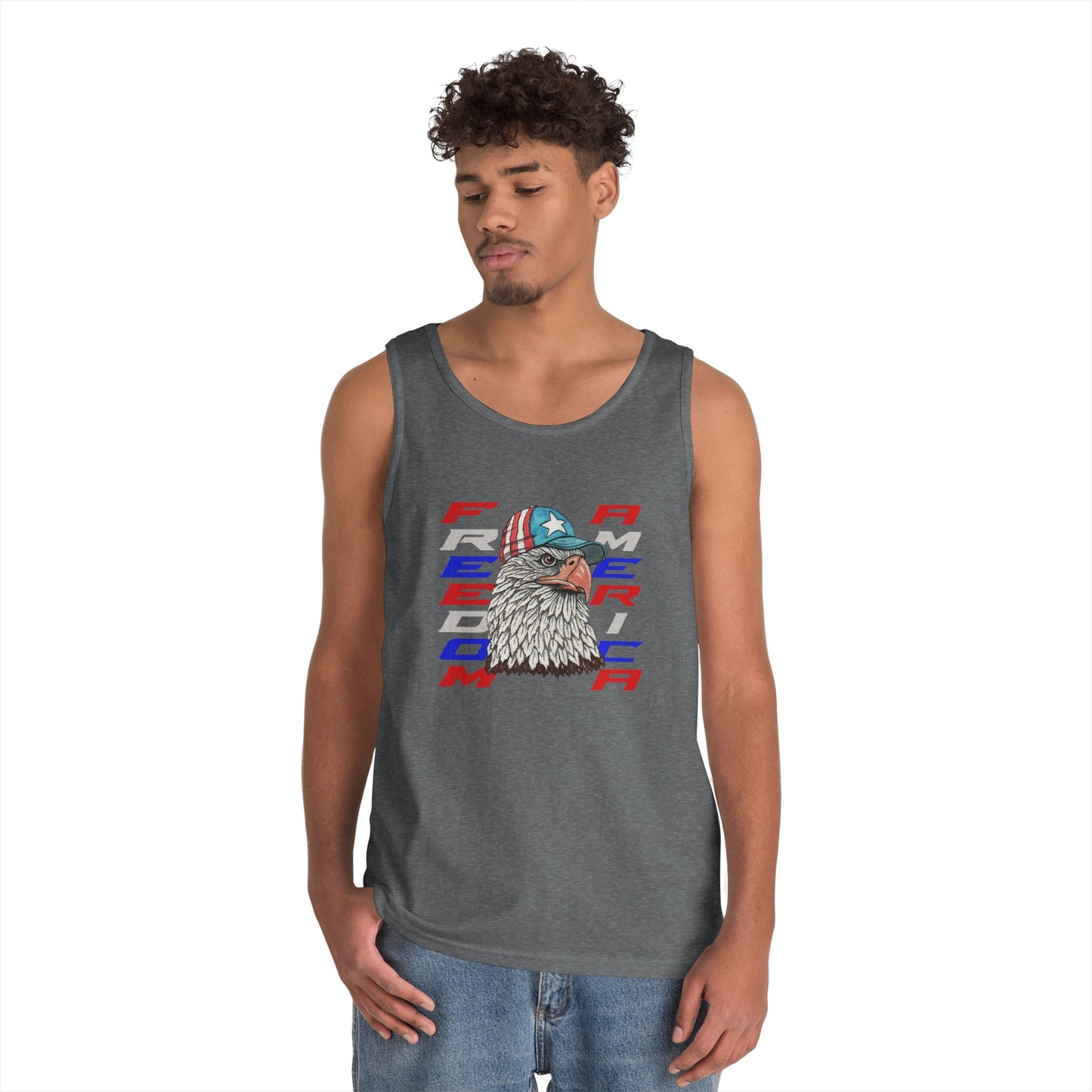 Freedom America Unisex Heavy Cotton Tank Top