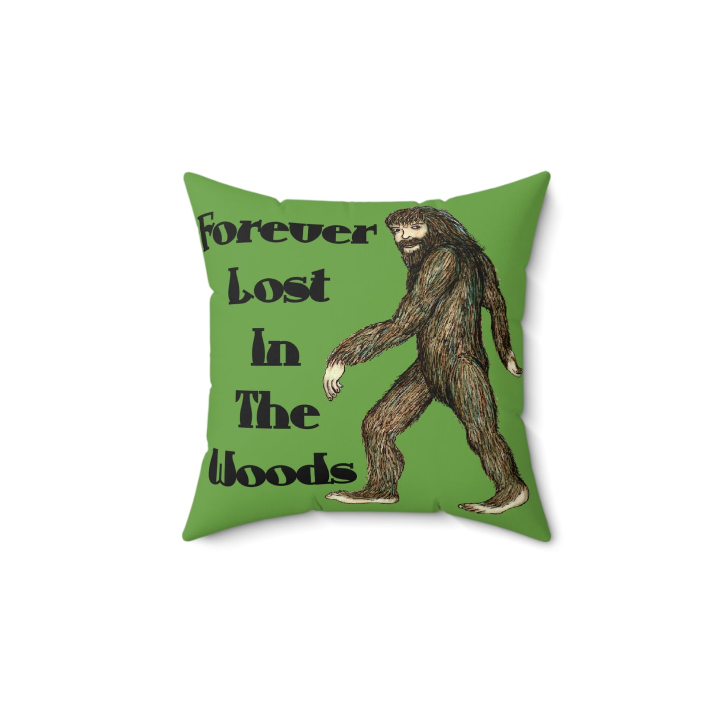 Lost in the Woods Spun Polyester Square Pillow