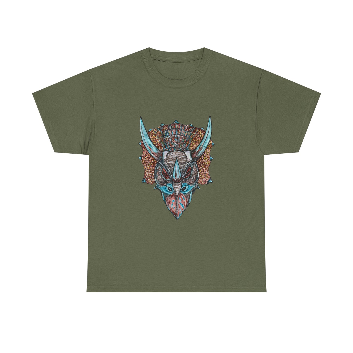 Triceratops Unisex Heavy Cotton Tee