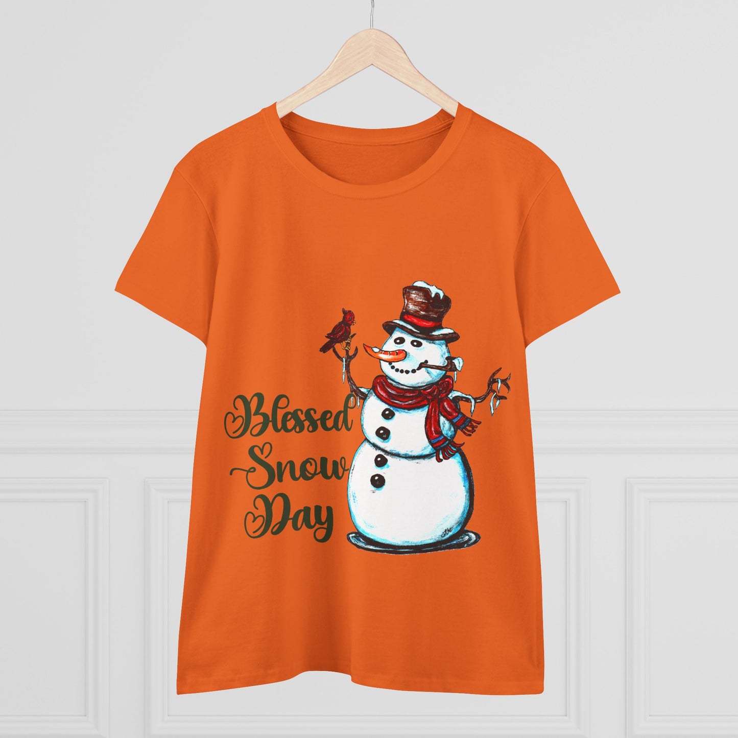 Blessed Snow Day Women's Midweight Cotton Tee