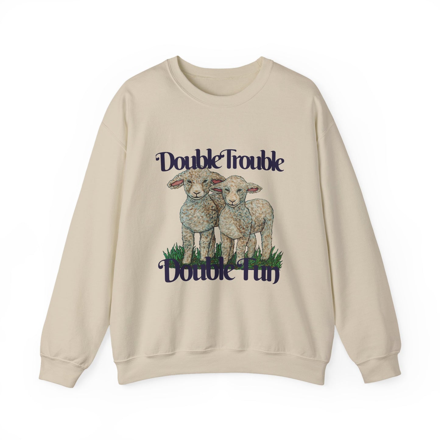 Double Trouble Double Fun Unisex Heavy Blend™ Crewneck Sweatshirt