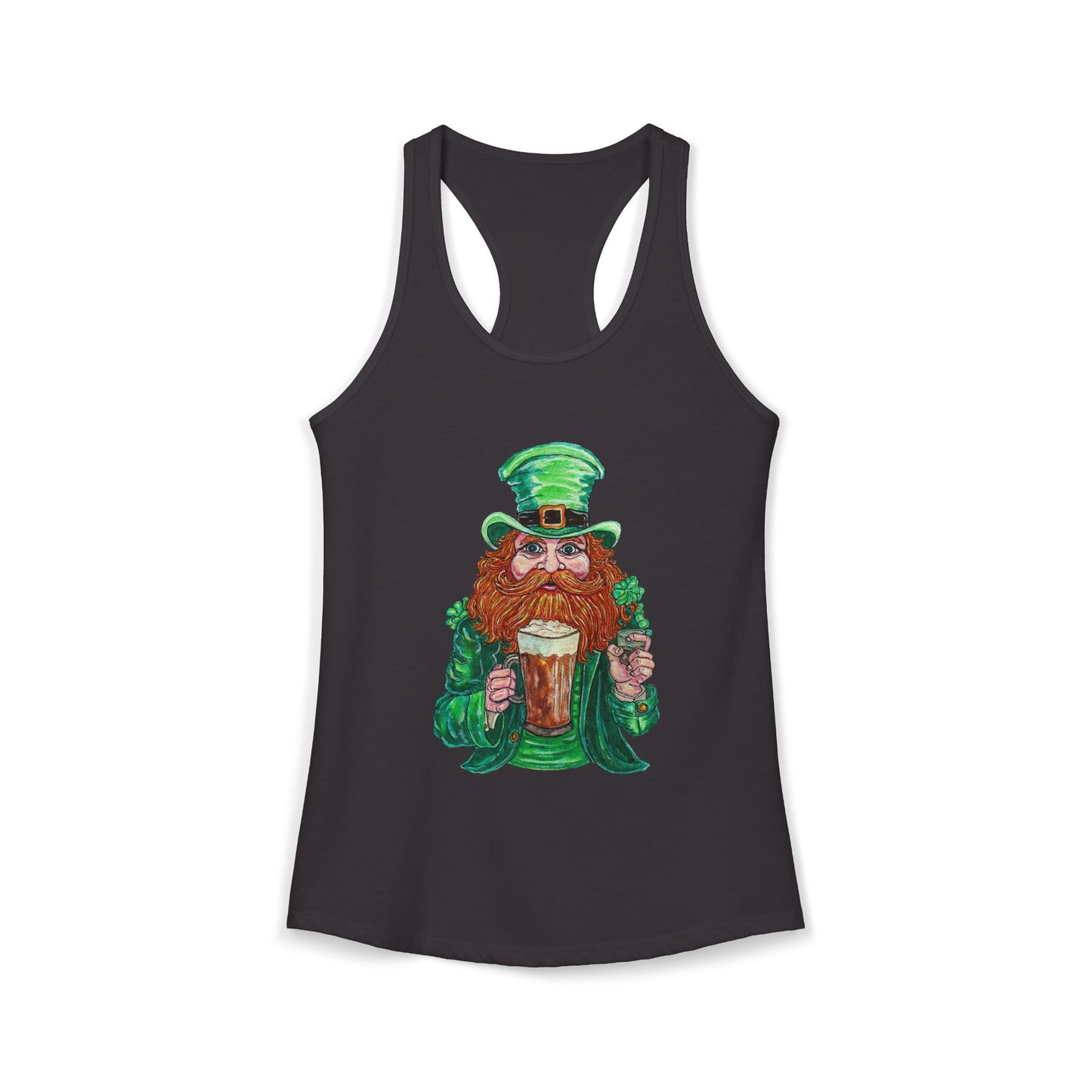 Drunken Leprechaun Women's Ideal Racerback Tank