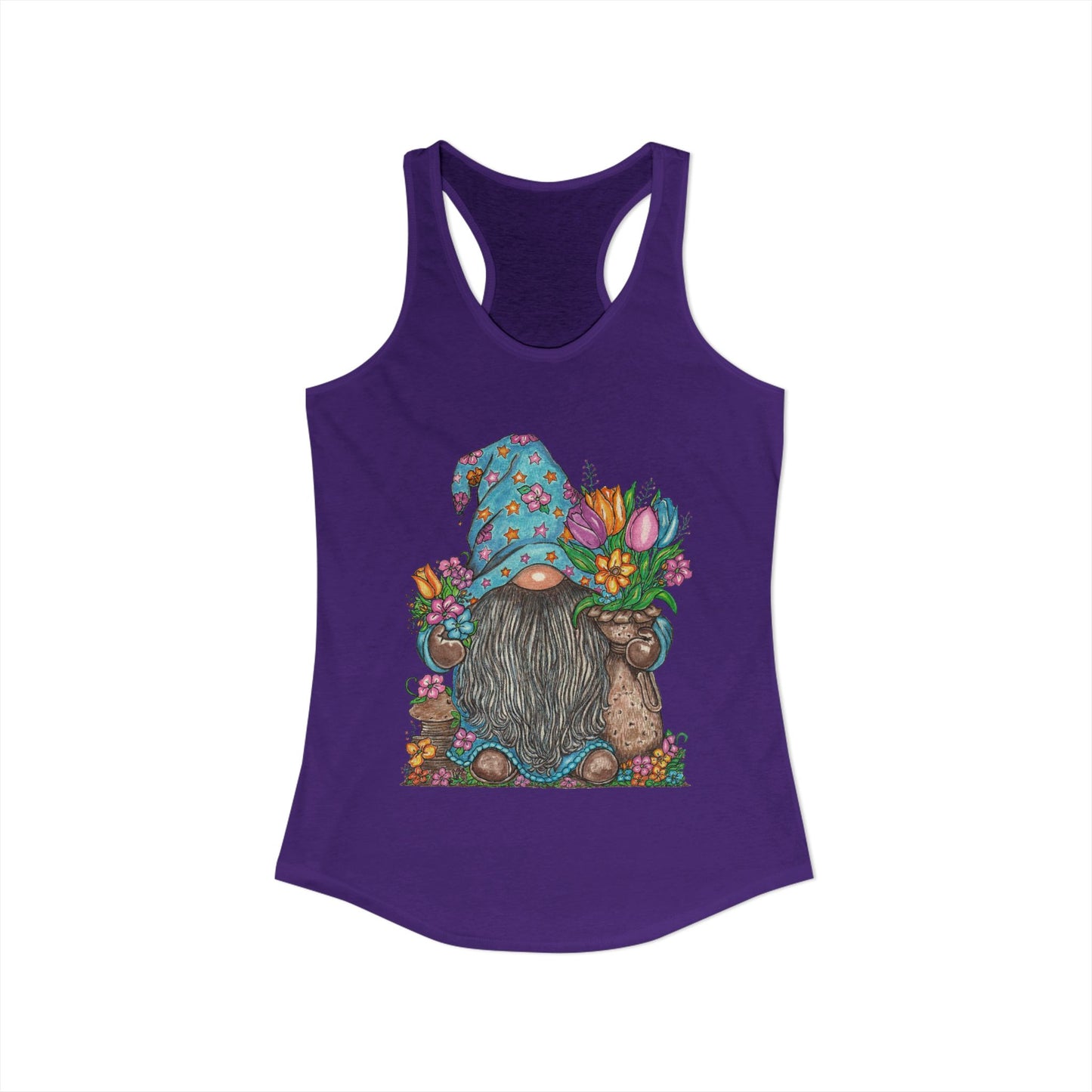Gardening Gnome Women's Ideal Racerback Tank