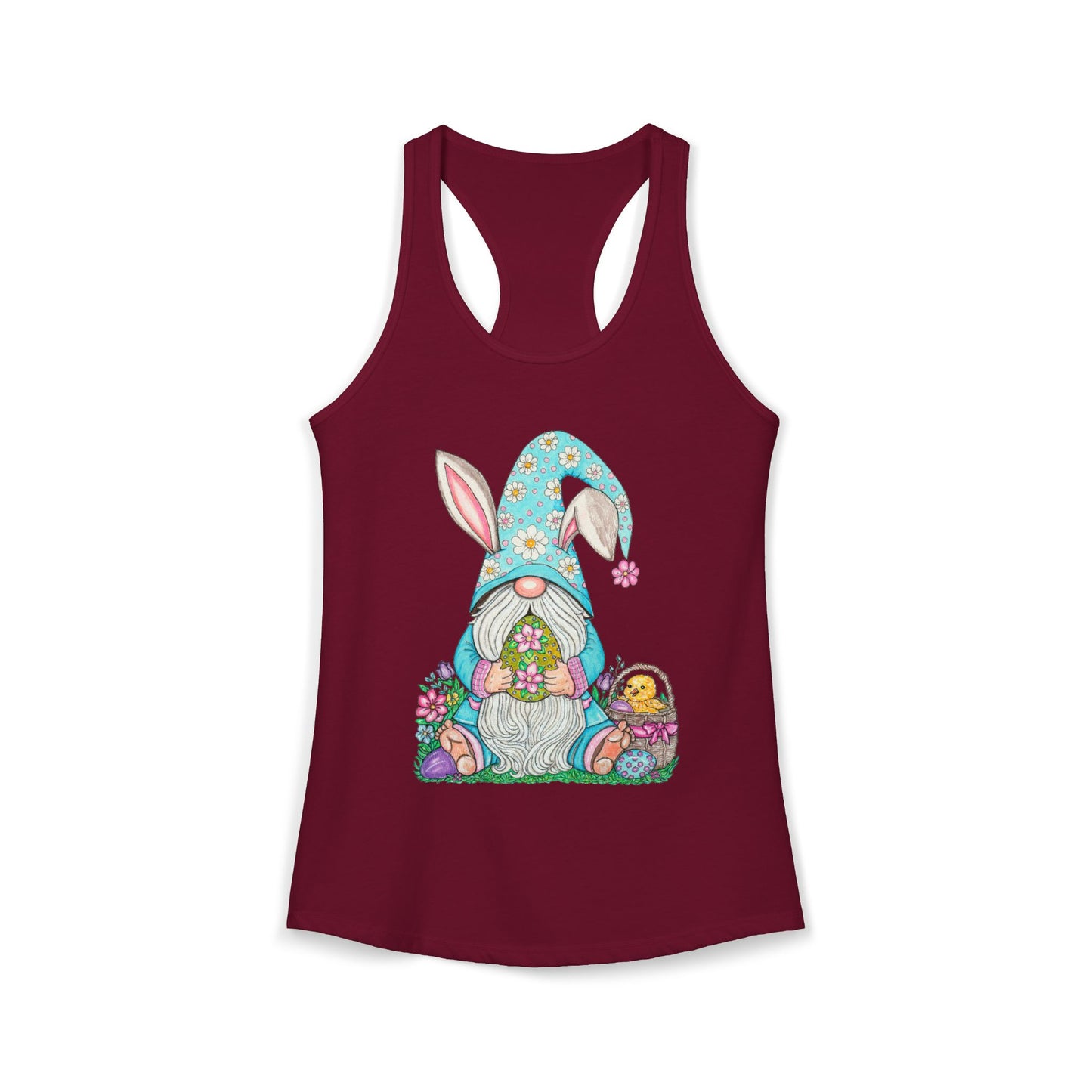 Easter Gnome Women's Ideal Racerback Tank