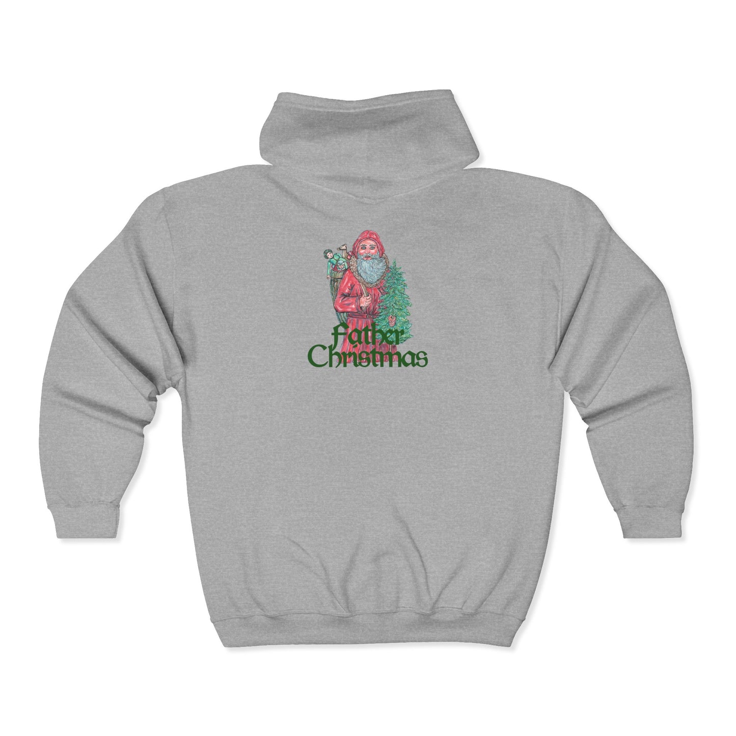 Father Christmas Unisex Heavy Blend™ Full Zip Hooded Sweatshirt