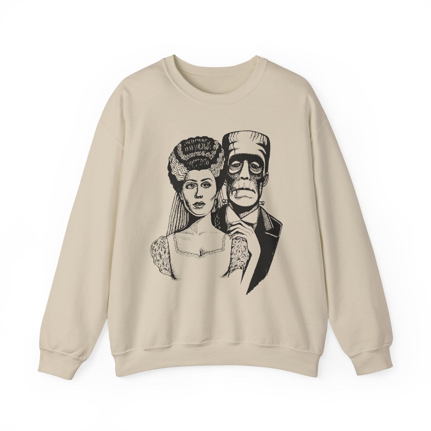 Frankenstein and Bride Unisex Heavy Blend™ Crewneck Sweatshirt