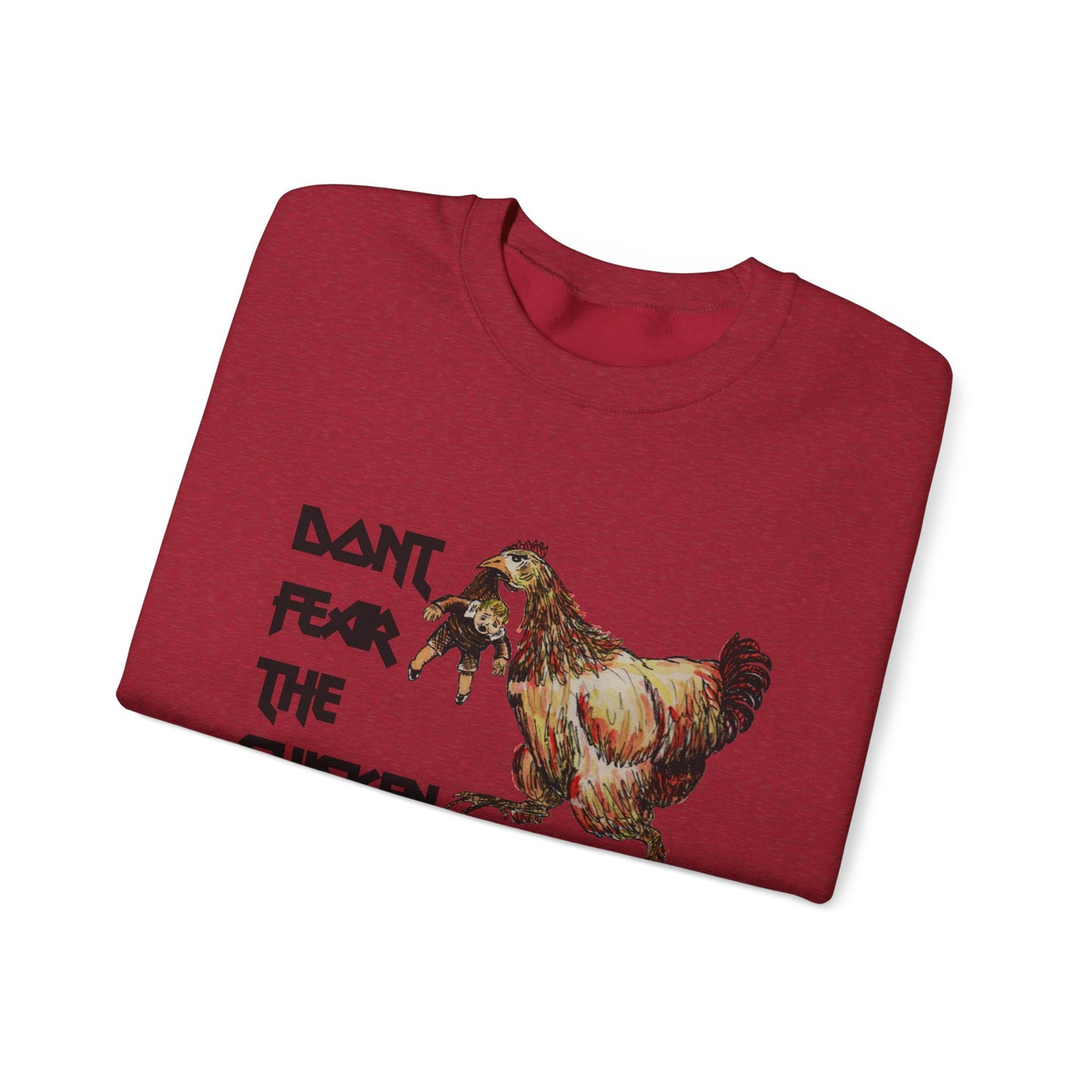 Don't Fear the Chicken Unisex Heavy Blend™ Crewneck Sweatshirt