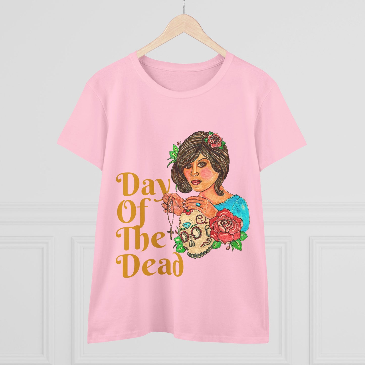 Day of the Dead Women's Midweight Cotton Tee