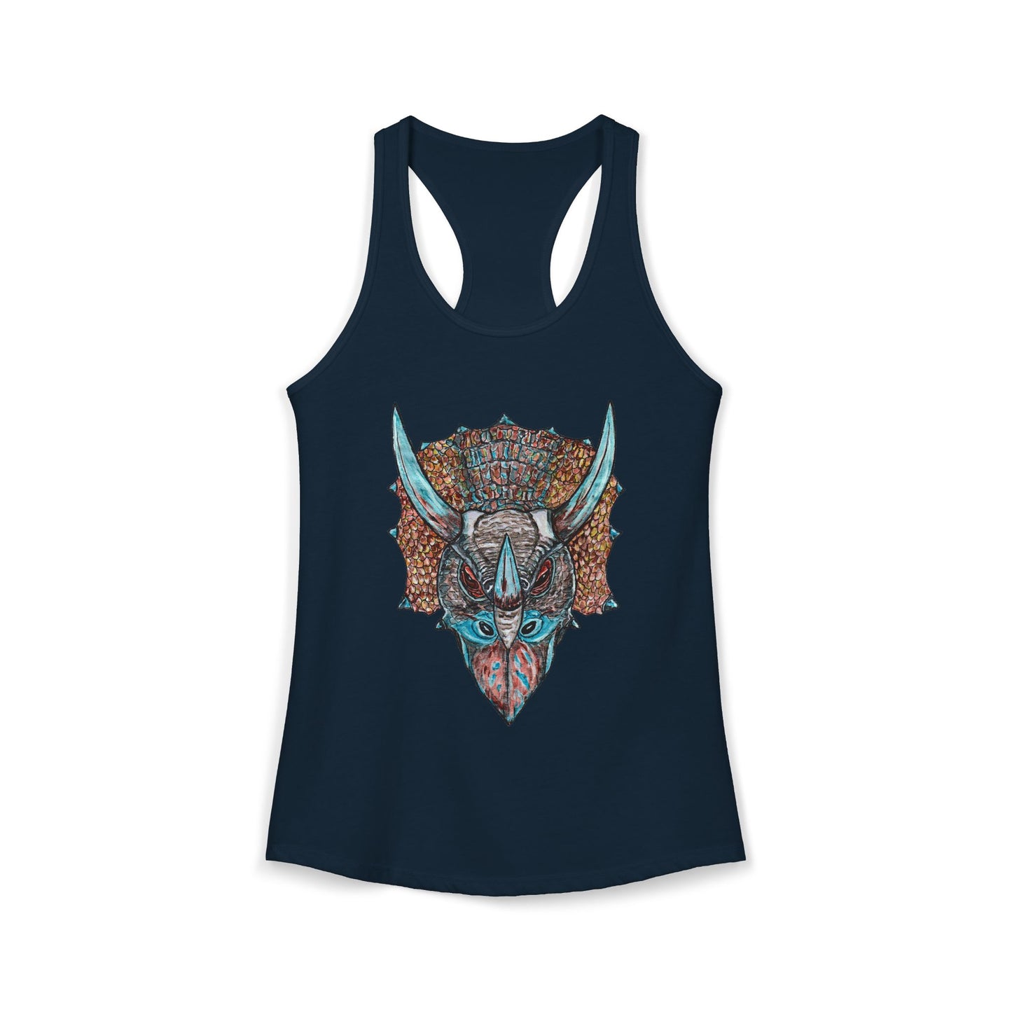 Triceratops Women's Ideal Racerback Tank