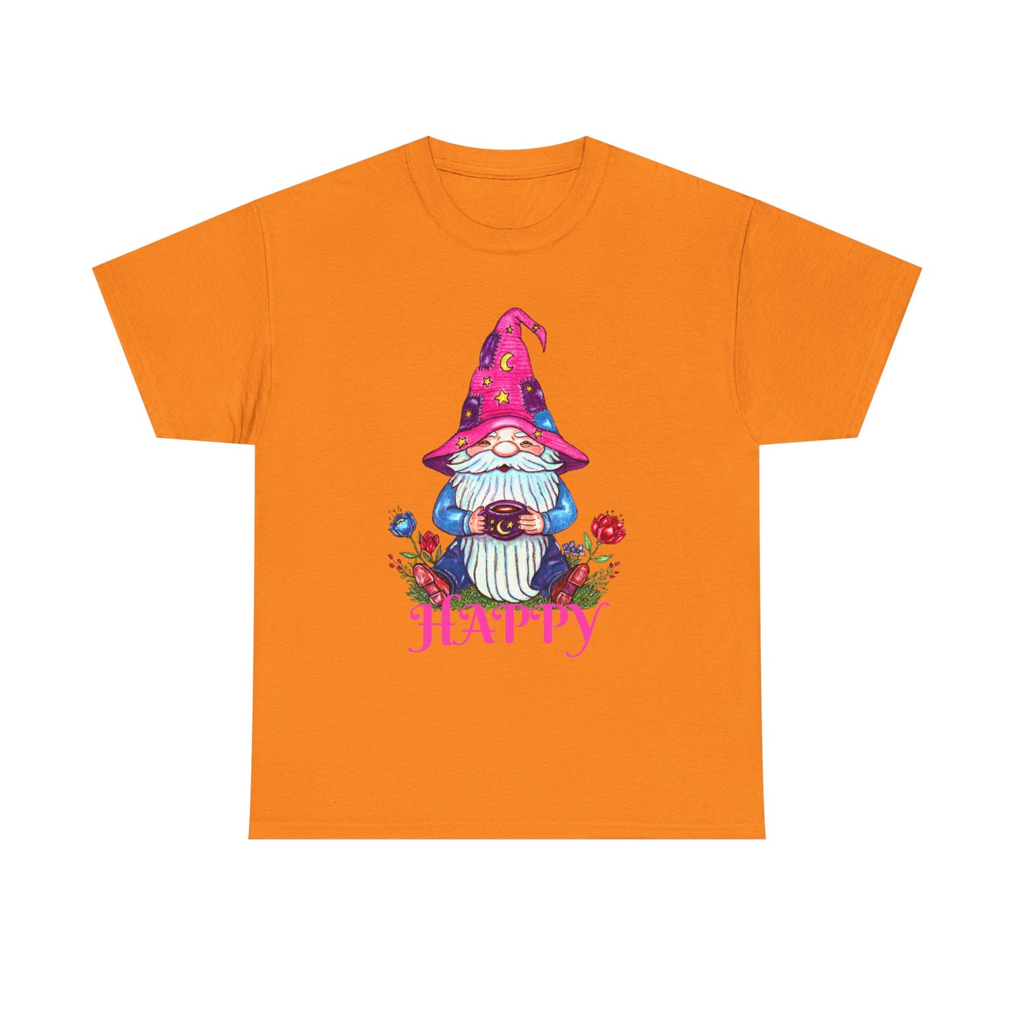Happy Gnome Unisex Heavy Cotton Tee