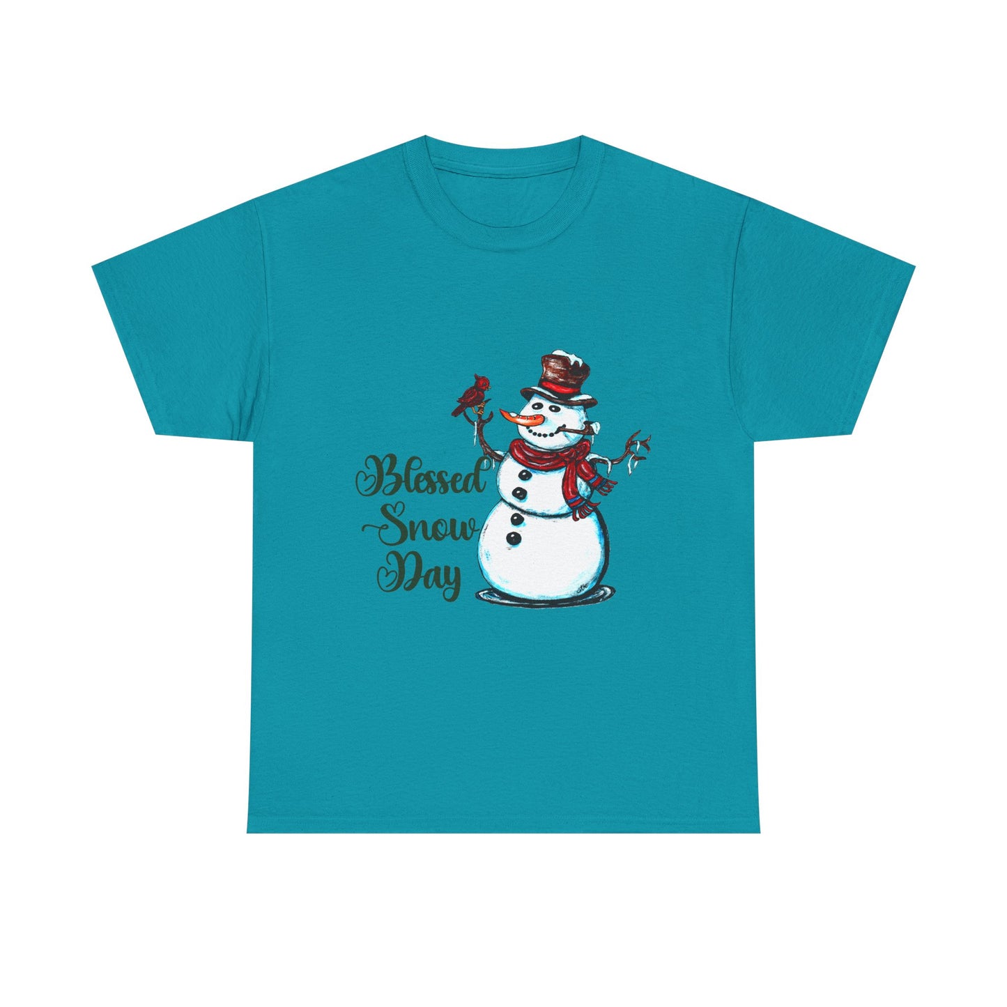 Blessed Snow Day Unisex Heavy Cotton Tee