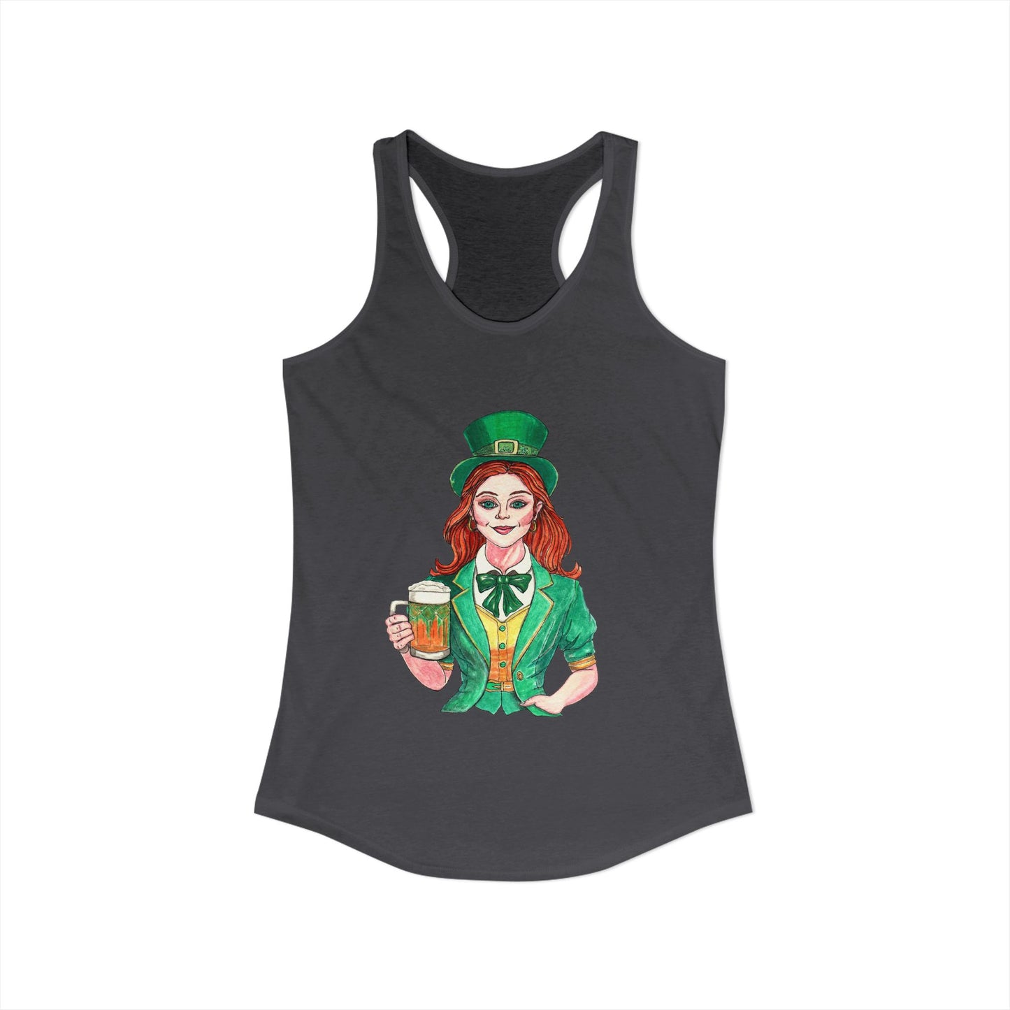 Paddys Day Cheers Women's Ideal Racerback Tank