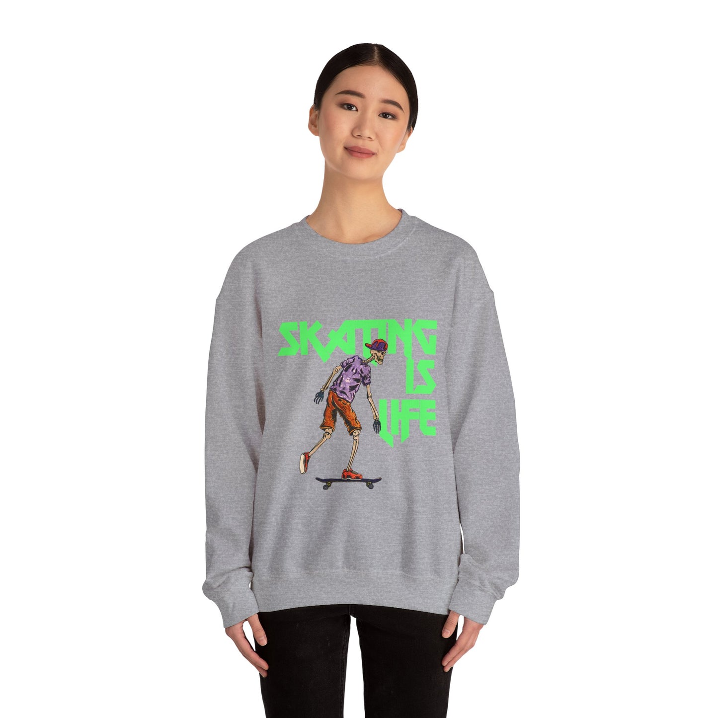 Skating is Life Unisex Heavy Blend™ Crewneck Sweatshirt