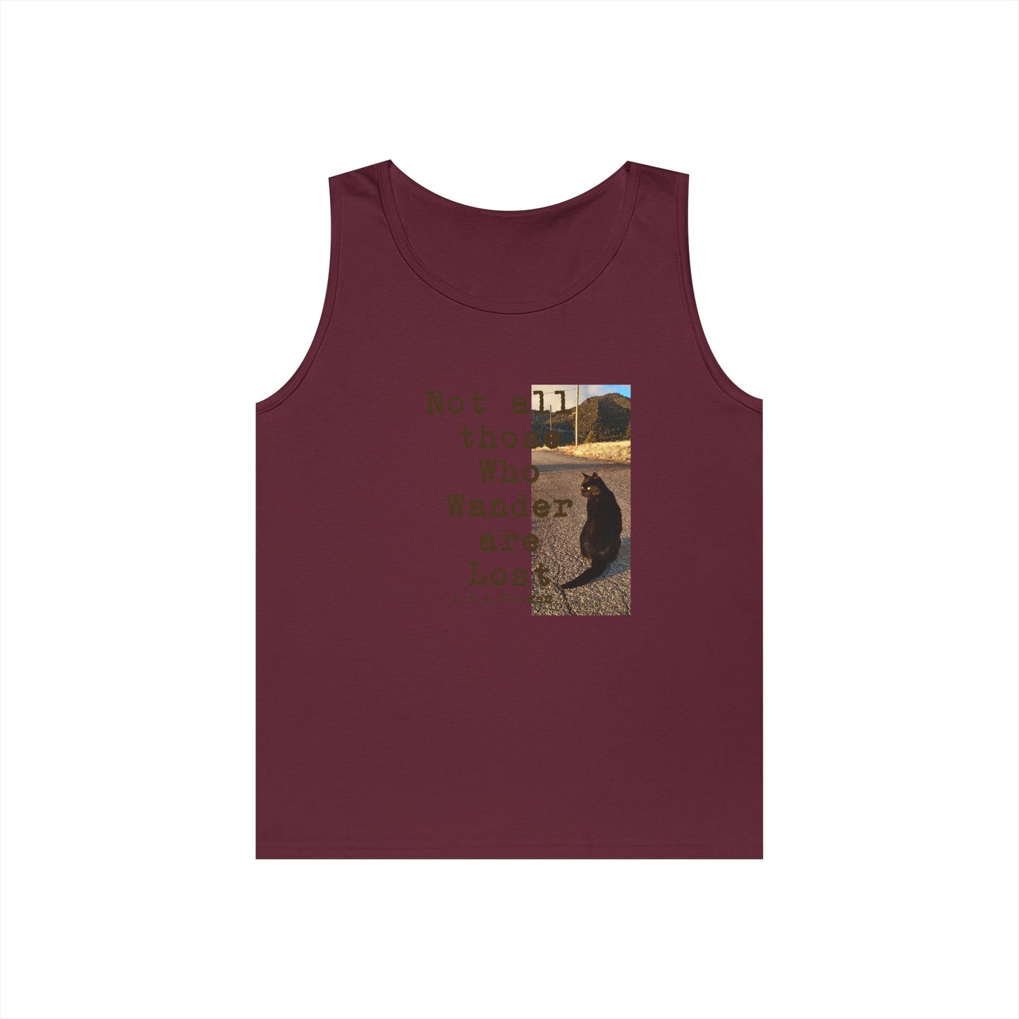 Wandering Kitty Unisex Heavy Cotton Tank Top