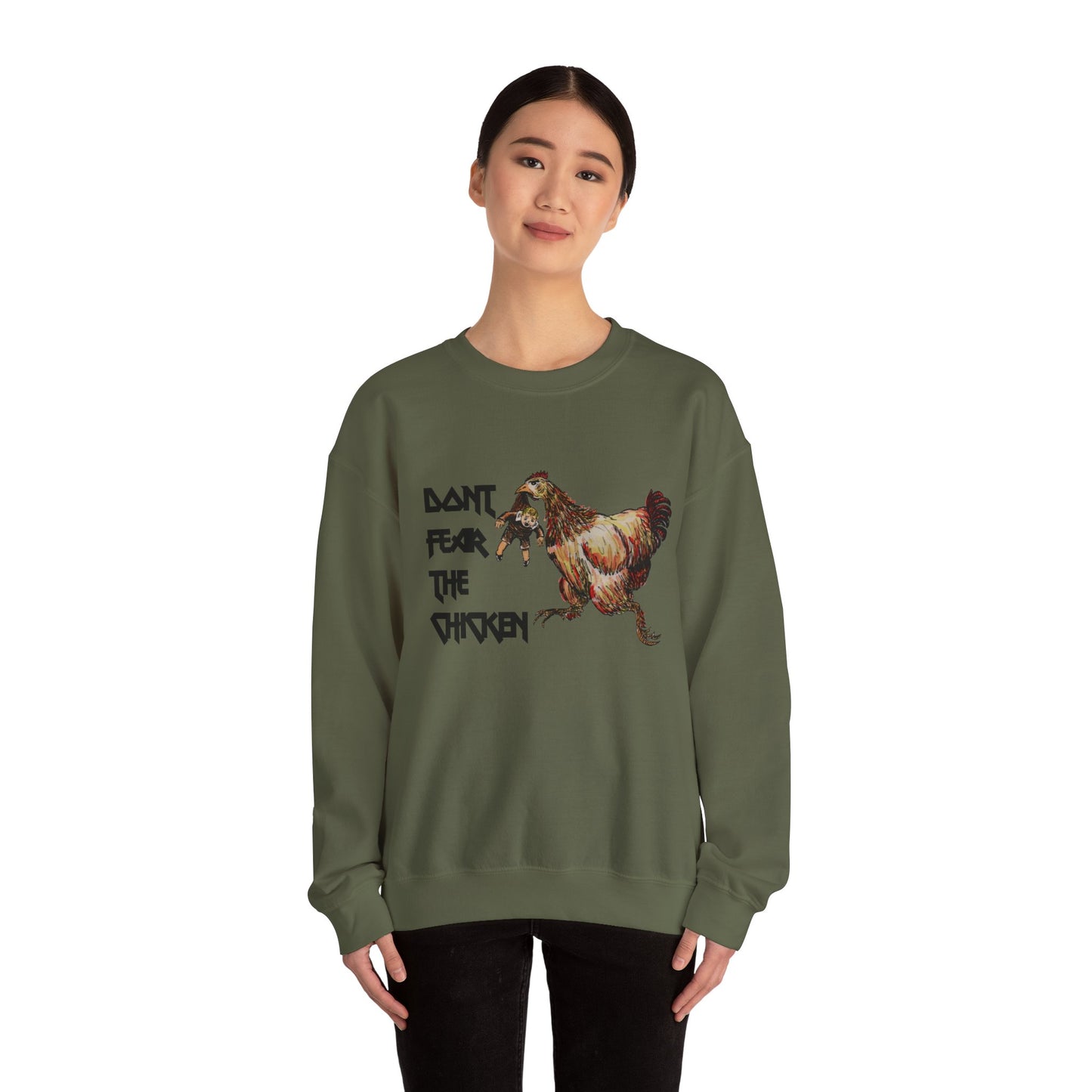 Don't Fear the Chicken Unisex Heavy Blend™ Crewneck Sweatshirt