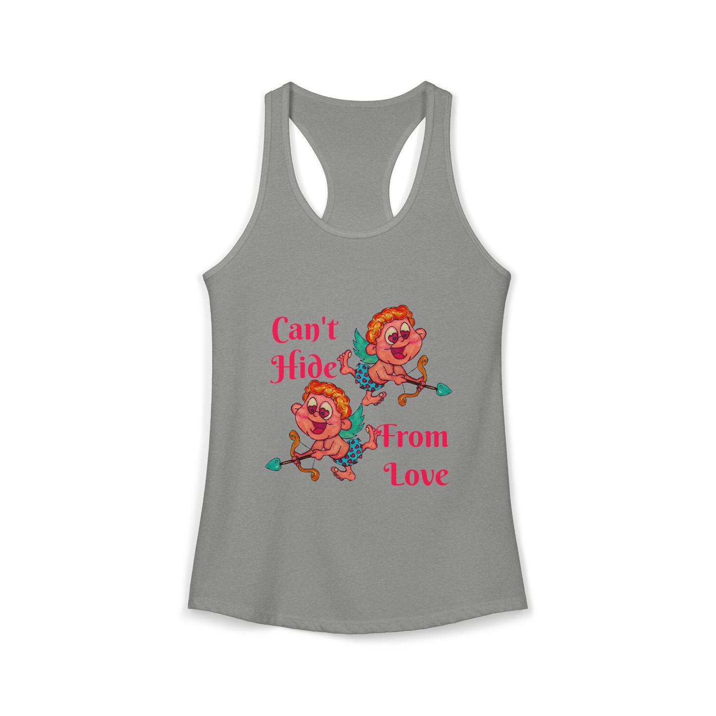 Can't Hide From Love Women's Ideal Racerback Tank