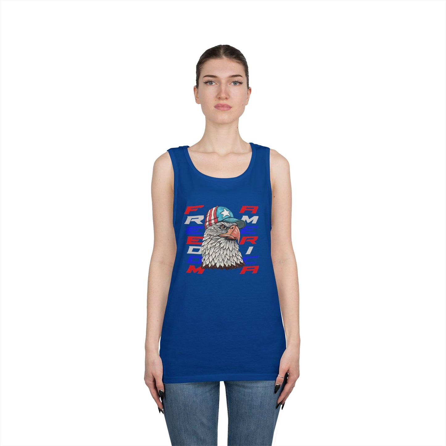Freedom America Unisex Heavy Cotton Tank Top