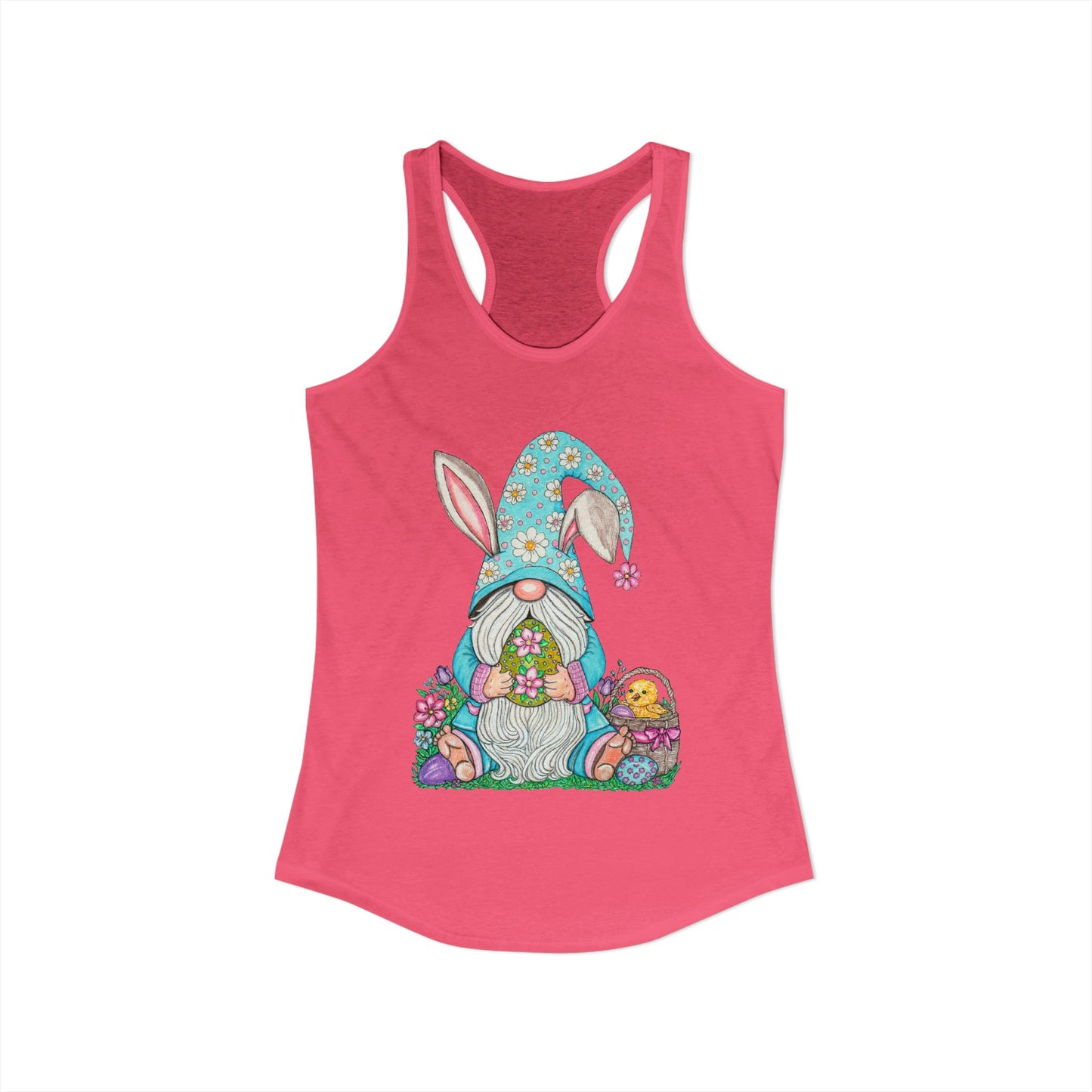 Easter Gnome Women's Ideal Racerback Tank