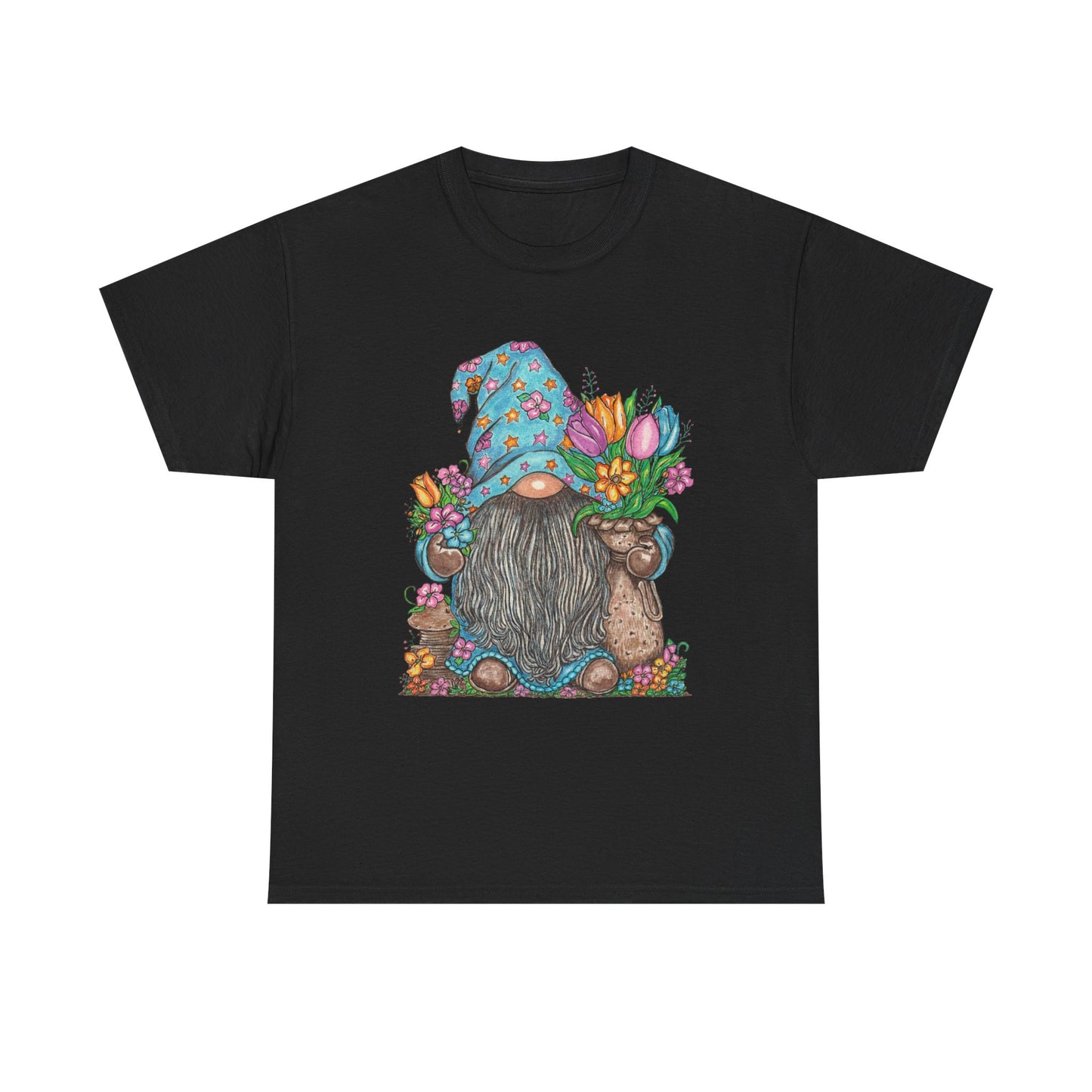 Gardening Gnome Unisex Heavy Cotton Tee