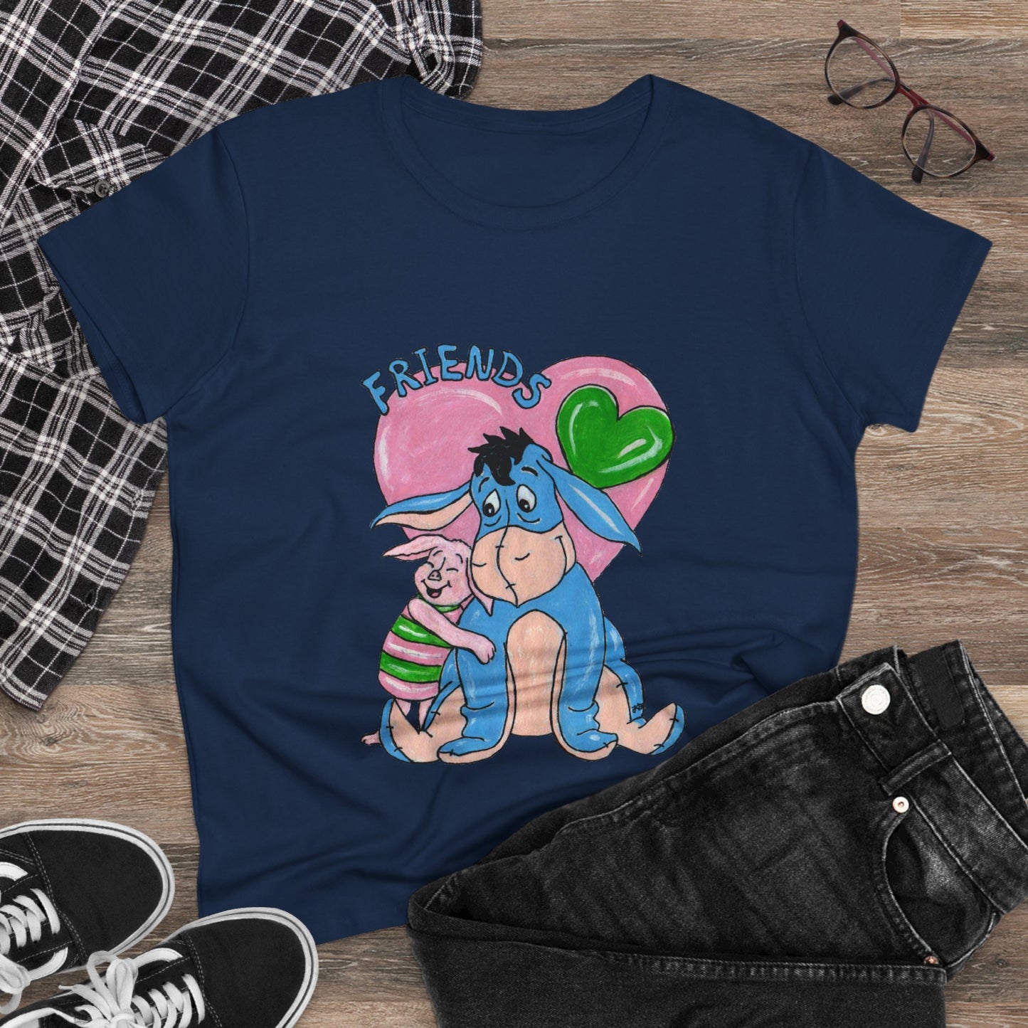 Best Friends Women's Midweight Cotton Tee