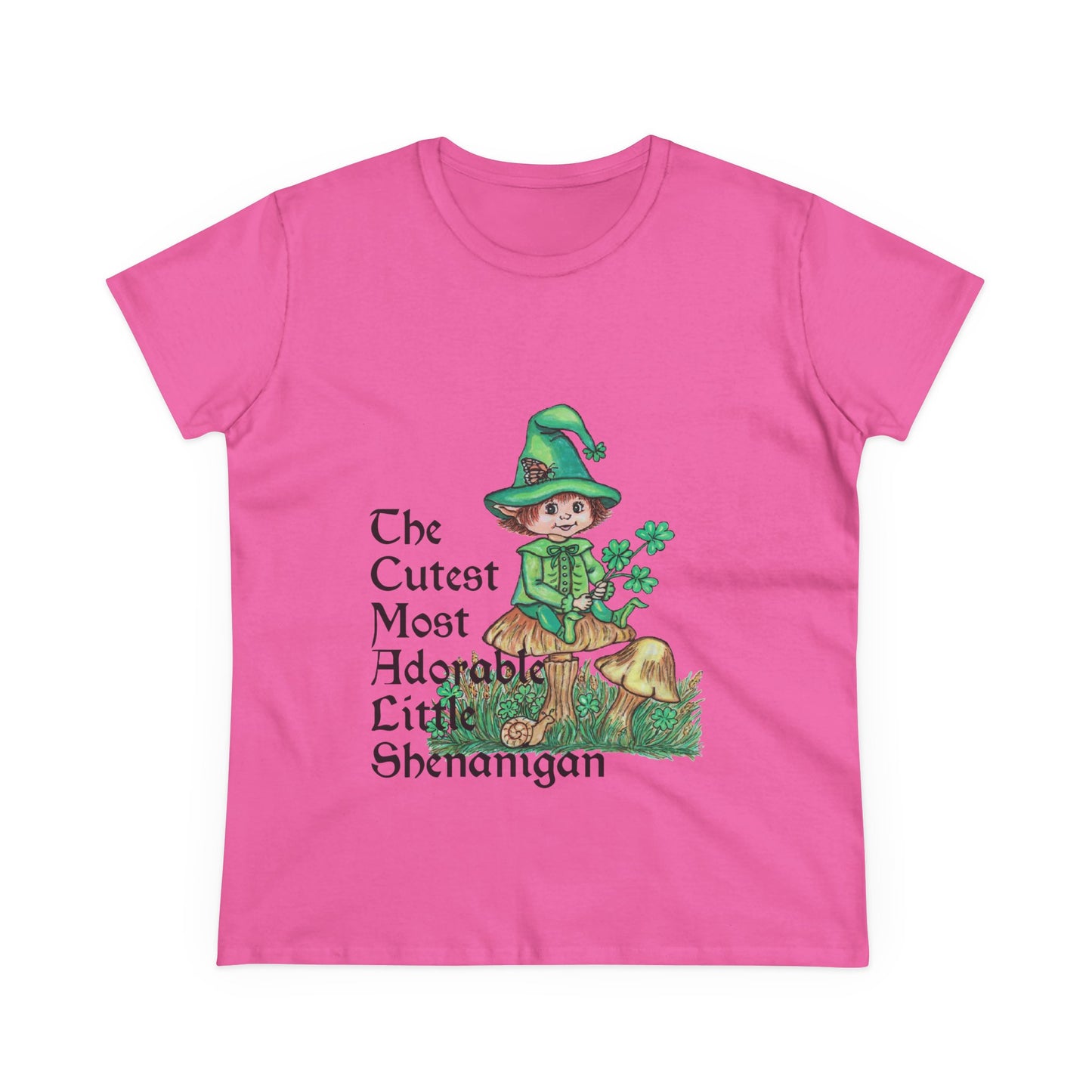 Cutest Leprechaun Women's Midweight Cotton Tee