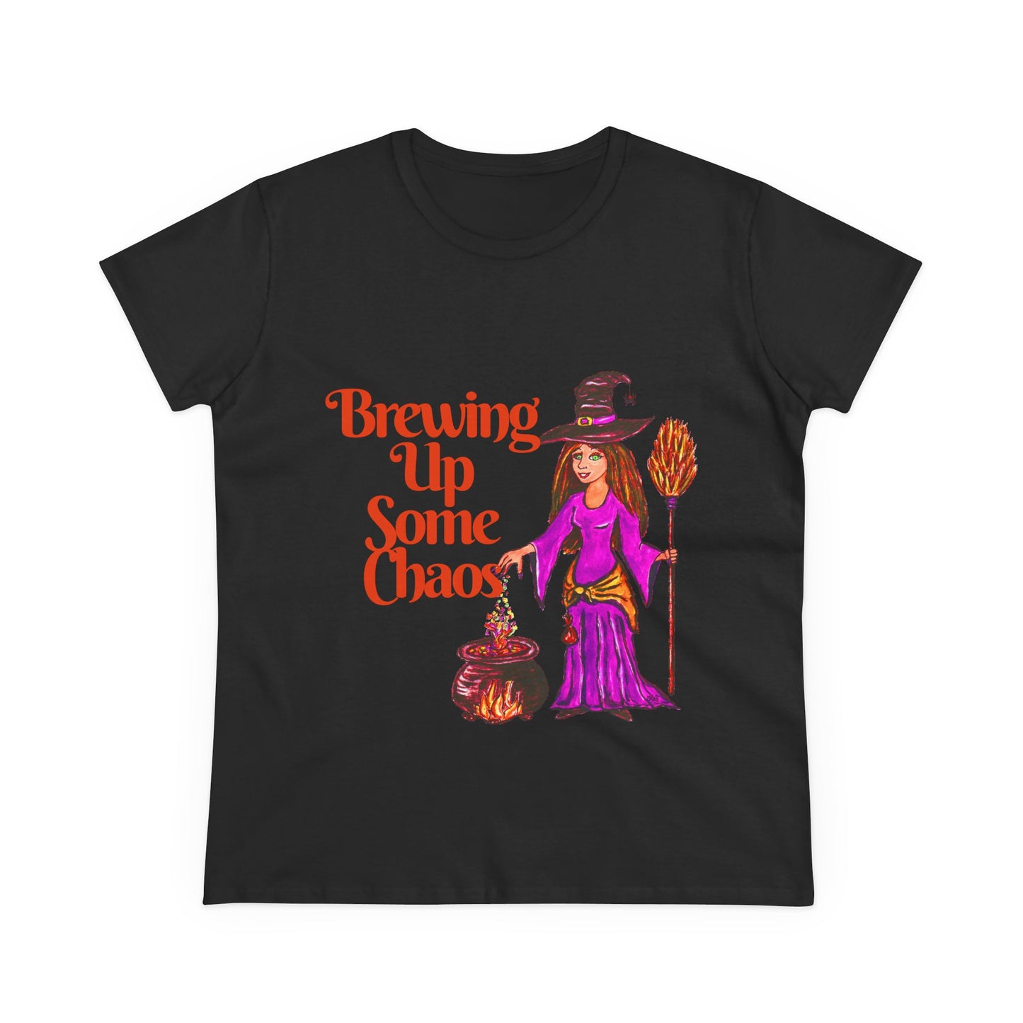 Brewing Up Some Chaos Women's Midweight Cotton Tee