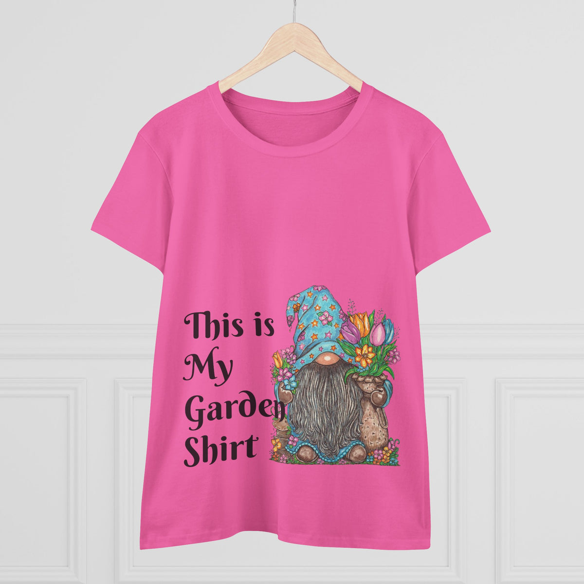 Gardening Gnome Women's Midweight Cotton Tee