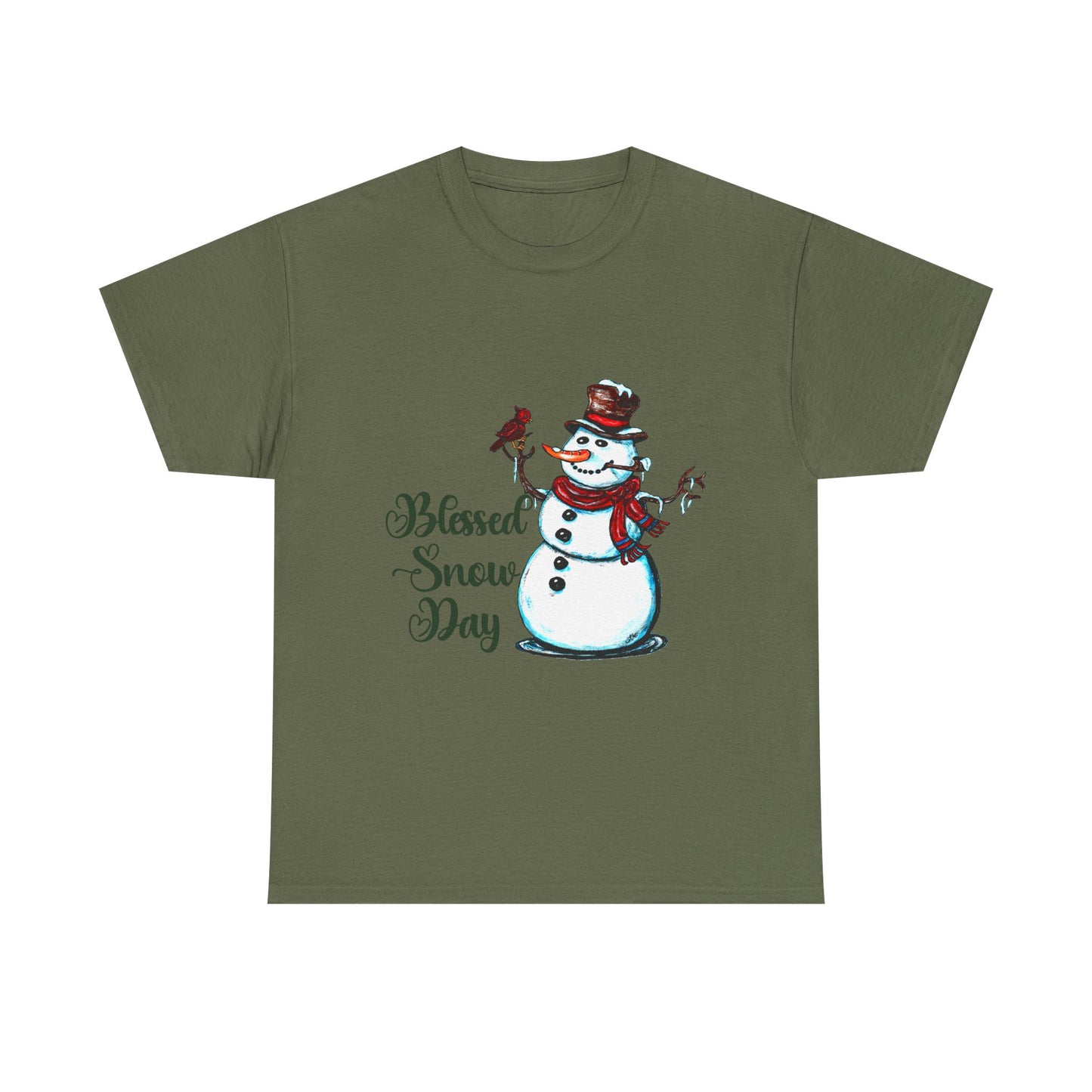 Blessed Snow Day Unisex Heavy Cotton Tee