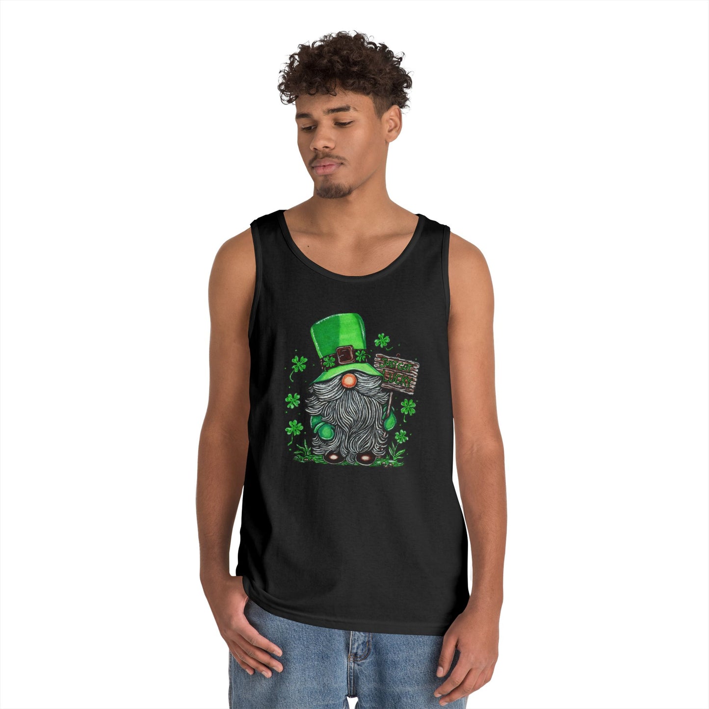 Gnomish Leprechaun Unisex Heavy Cotton Tank Top