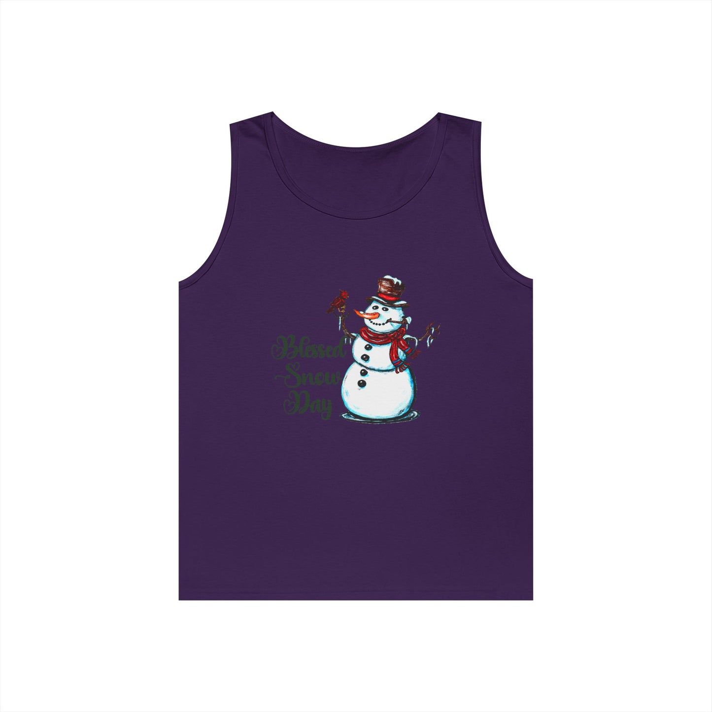 Blessed Snow Day Unisex Heavy Cotton Tank Top